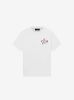 PAISLEY STAR TEE - WHITE / RED sold by AMIRI