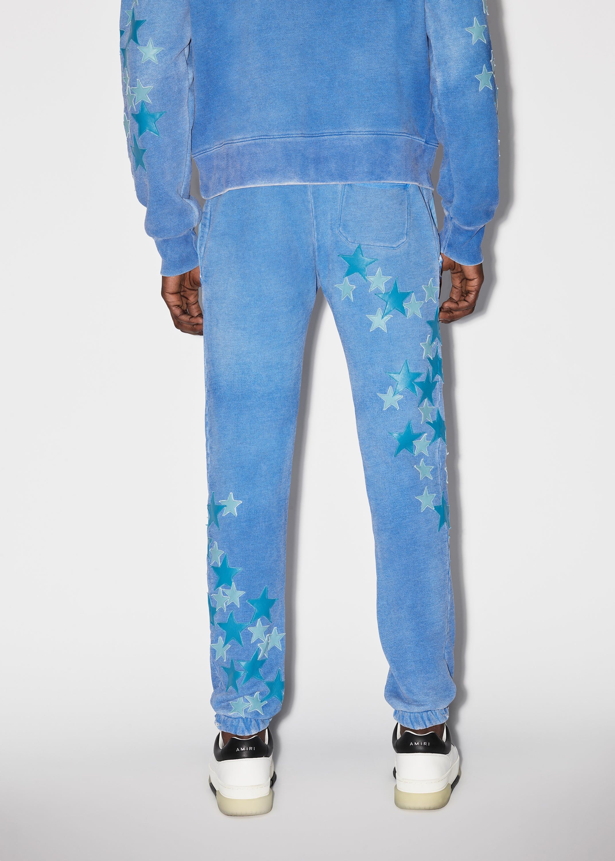 PIGMENT SPRAY STAR SWEATPANTS - HEATHER CAROLINA BLUE sold by AMIRI product image thumbnail 4