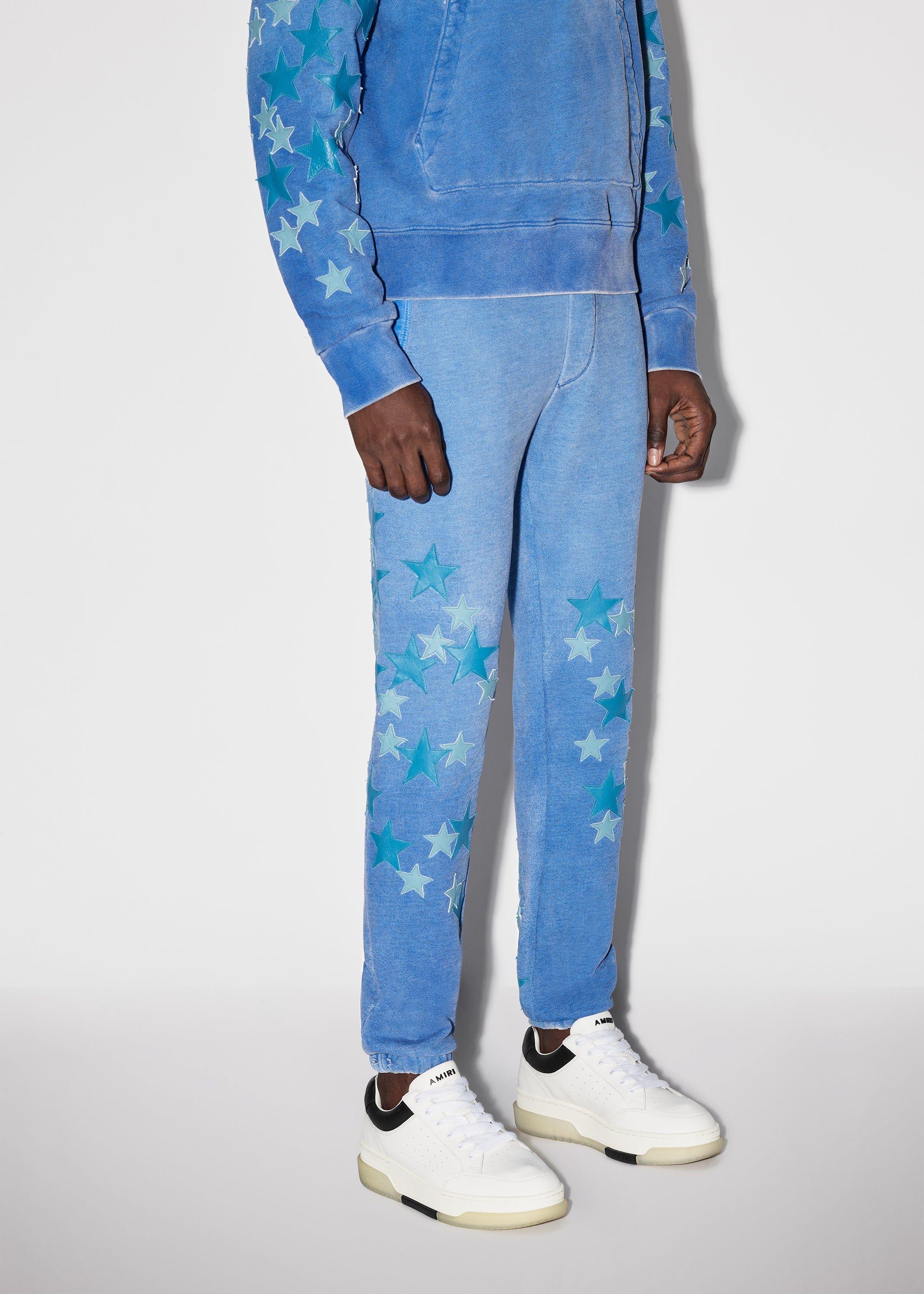 PIGMENT SPRAY STAR SWEATPANTS - HEATHER CAROLINA BLUE sold by AMIRI product image thumbnail 3