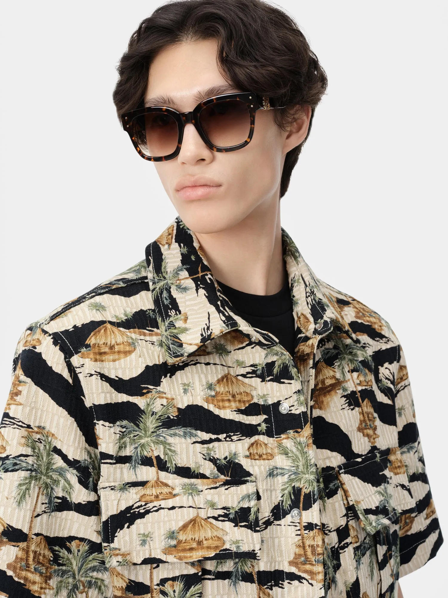 AMIRI REPEAT PALM CAMP SHIRT - Mojave Desert sold by AMIRI product image thumbnail 4