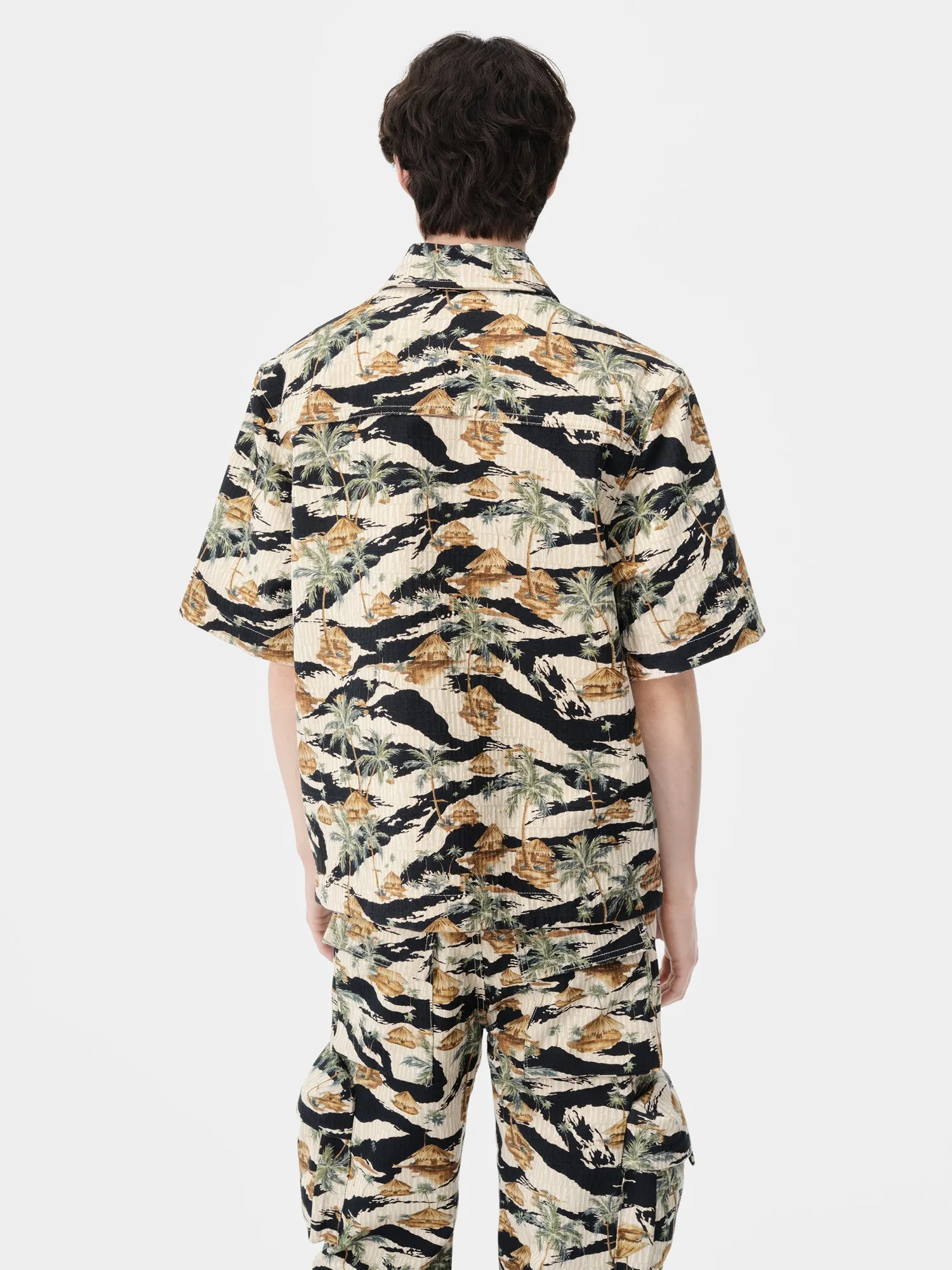 AMIRI REPEAT PALM CAMP SHIRT - Mojave Desert sold by AMIRI product image thumbnail 3