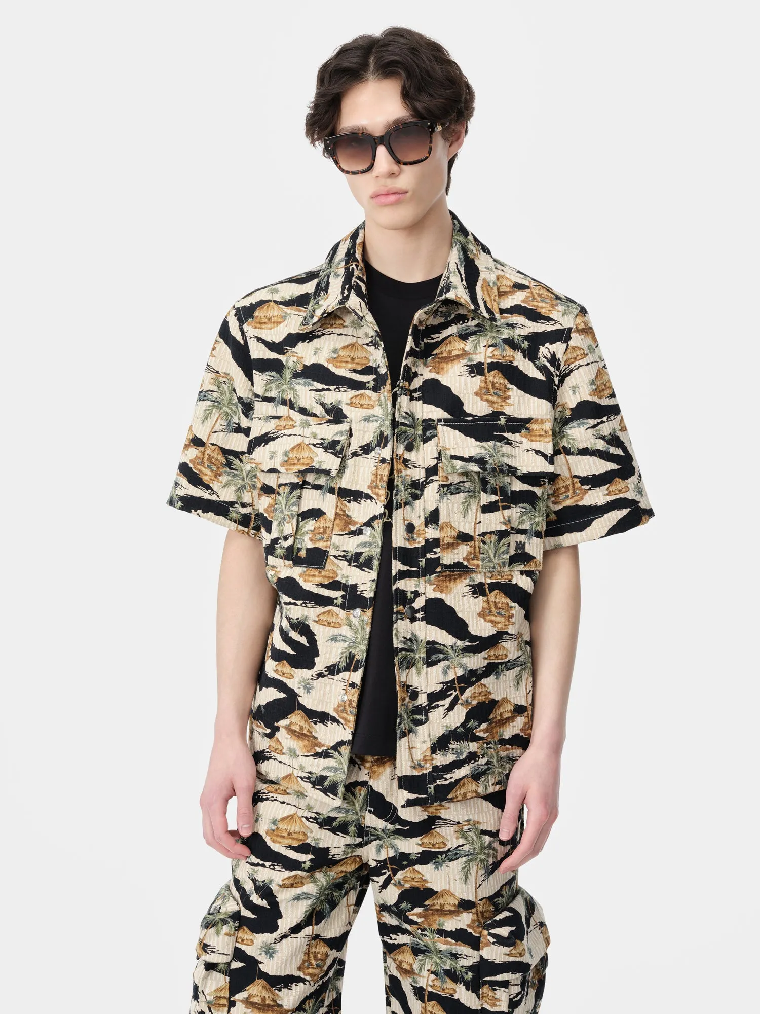 AMIRI REPEAT PALM CAMP SHIRT - Mojave Desert sold by AMIRI product image thumbnail 2