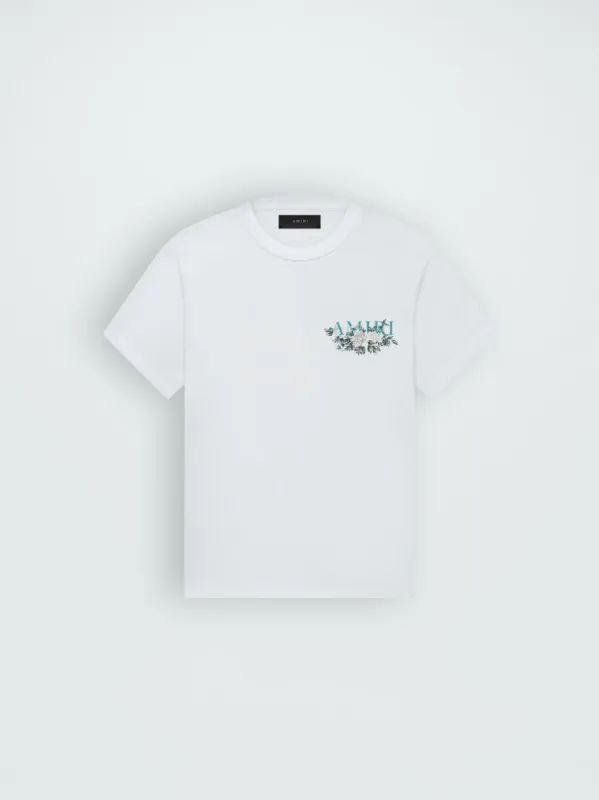 FLORAL AMIRI LOGO TEE - WHITE sold by AMIRI