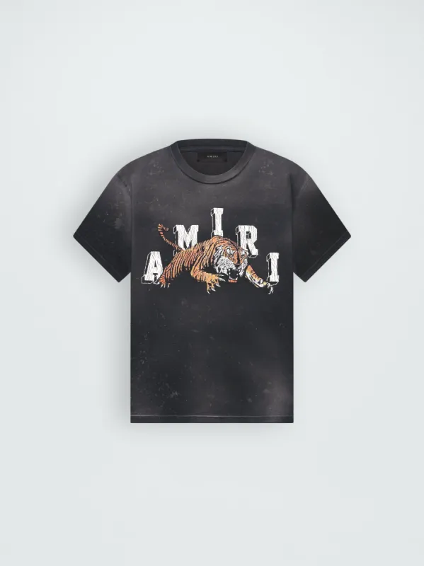 VINTAGE TIGER TEE - BLACK sold by AMIRI