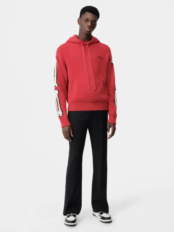BONES HOODIE - Red sold by AMIRI