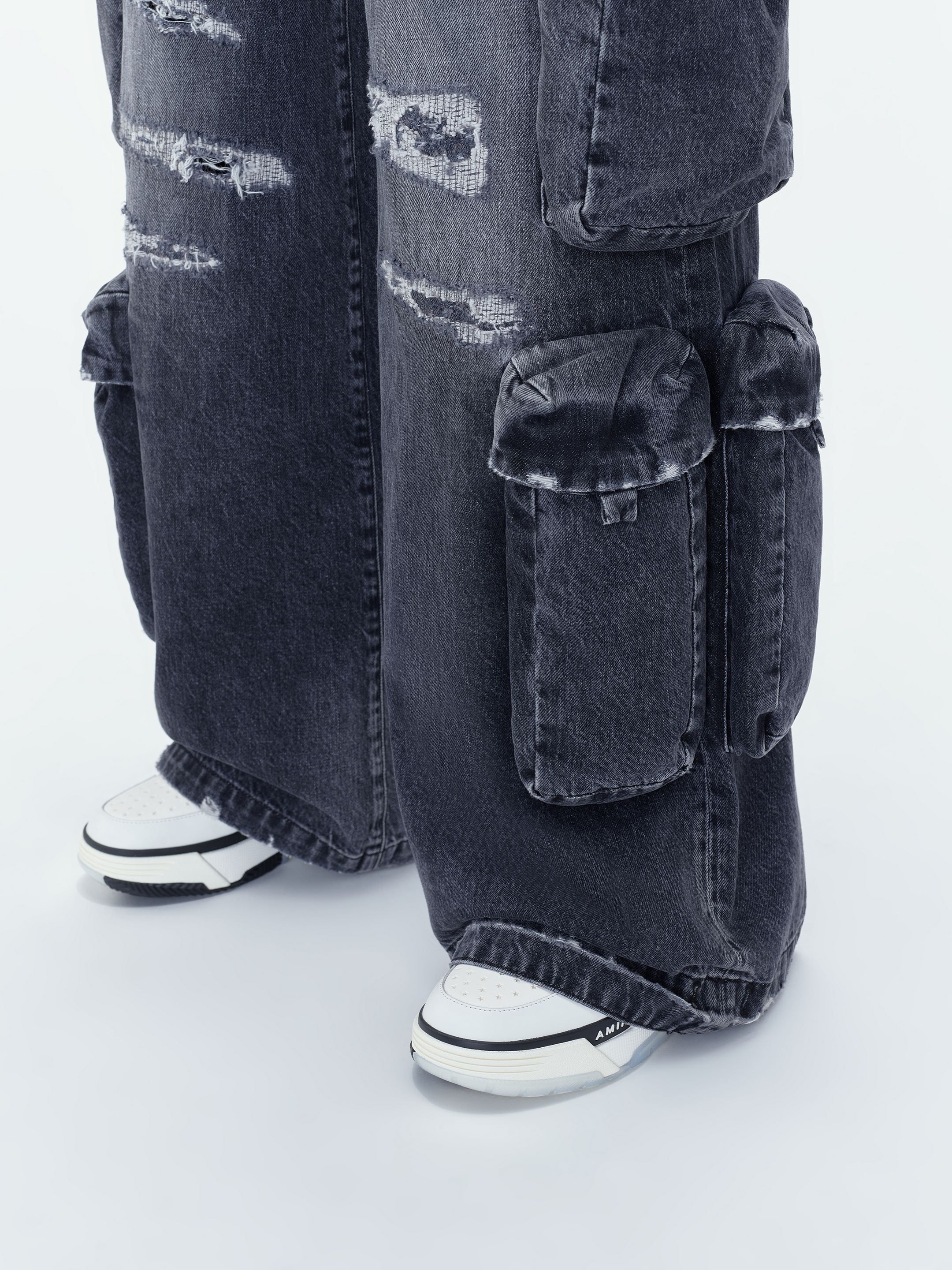 WOMEN - BAGGY CARGO JEAN - AGED BLACK sold by AMIRI product image thumbnail 8