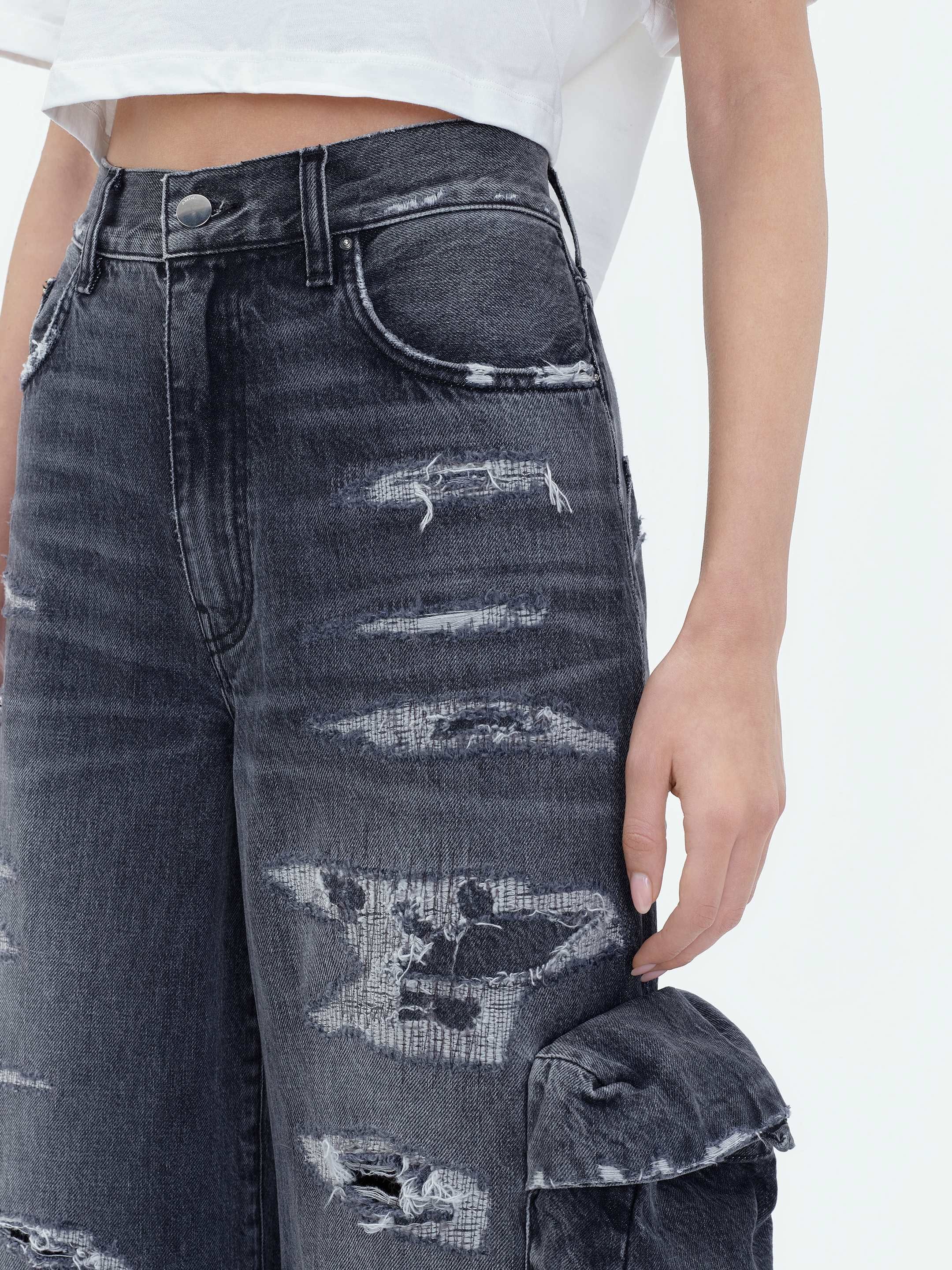 WOMEN - BAGGY CARGO JEAN - AGED BLACK sold by AMIRI product image thumbnail 7