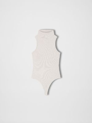 WOMEN - SLEEVELESS BODYSUIT - Alabaster sold by AMIRI