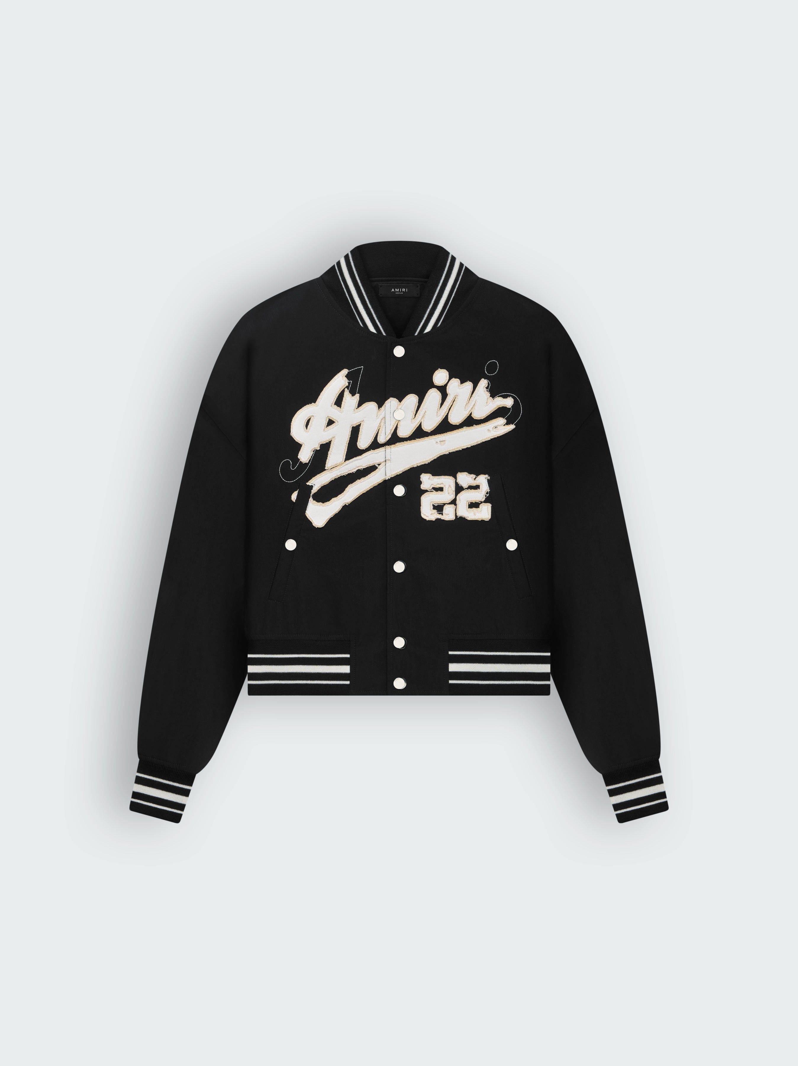 WOMEN - AMIRI SHRUNKEN BOMBER - BLACK sold by AMIRI