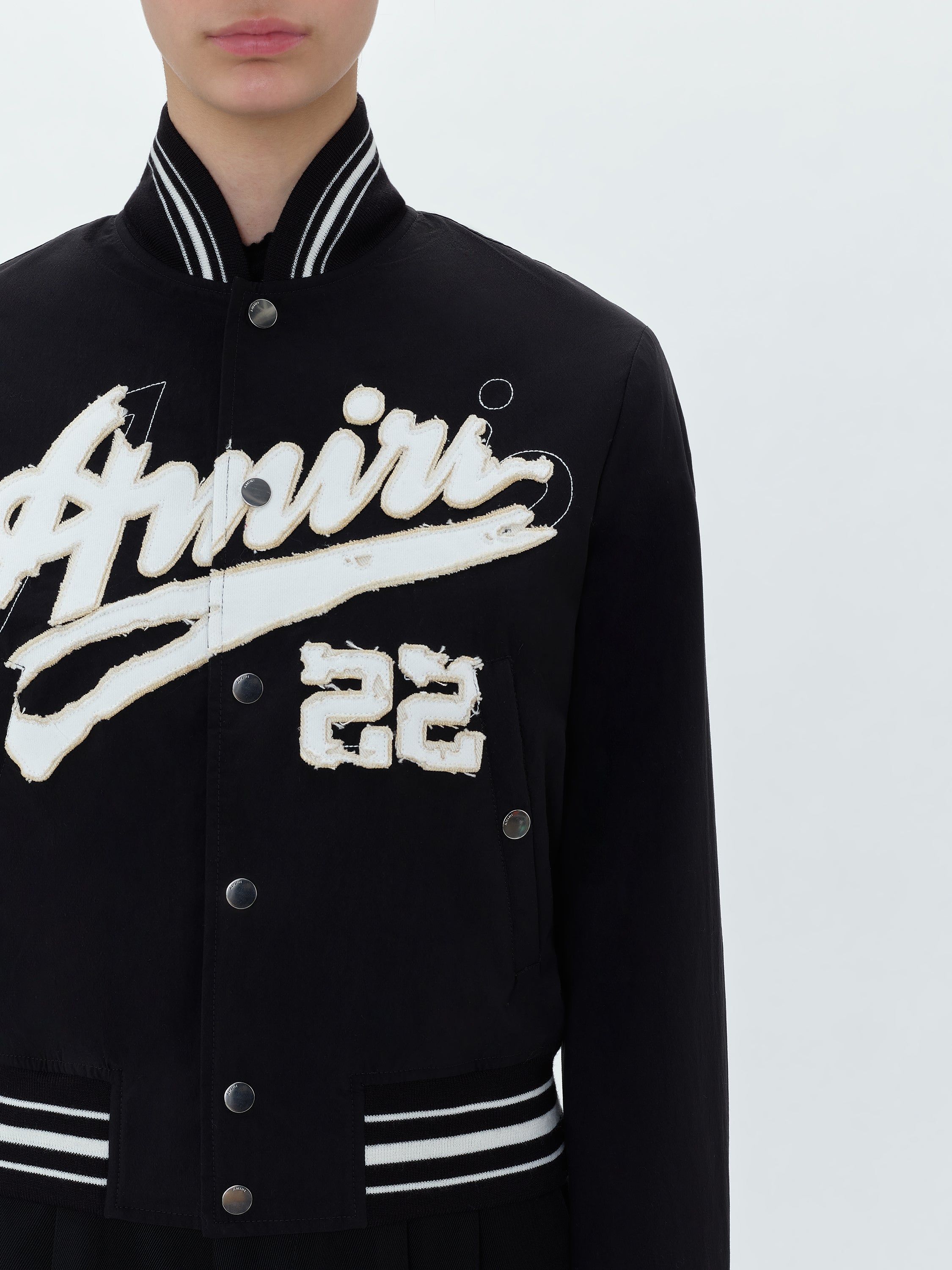 WOMEN - AMIRI SHRUNKEN BOMBER - BLACK sold by AMIRI product image thumbnail 5