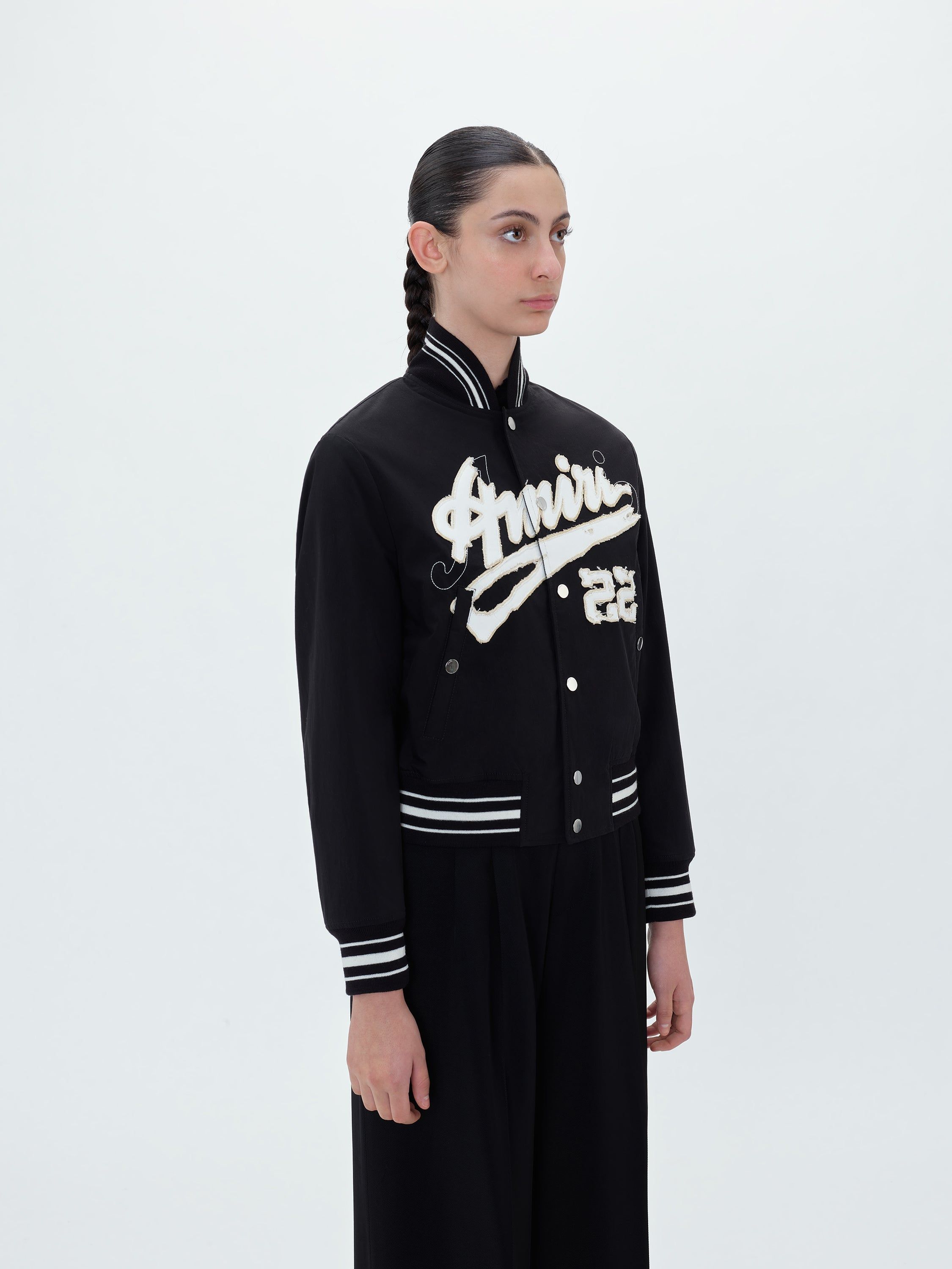 WOMEN - AMIRI SHRUNKEN BOMBER - BLACK sold by AMIRI product image thumbnail 3