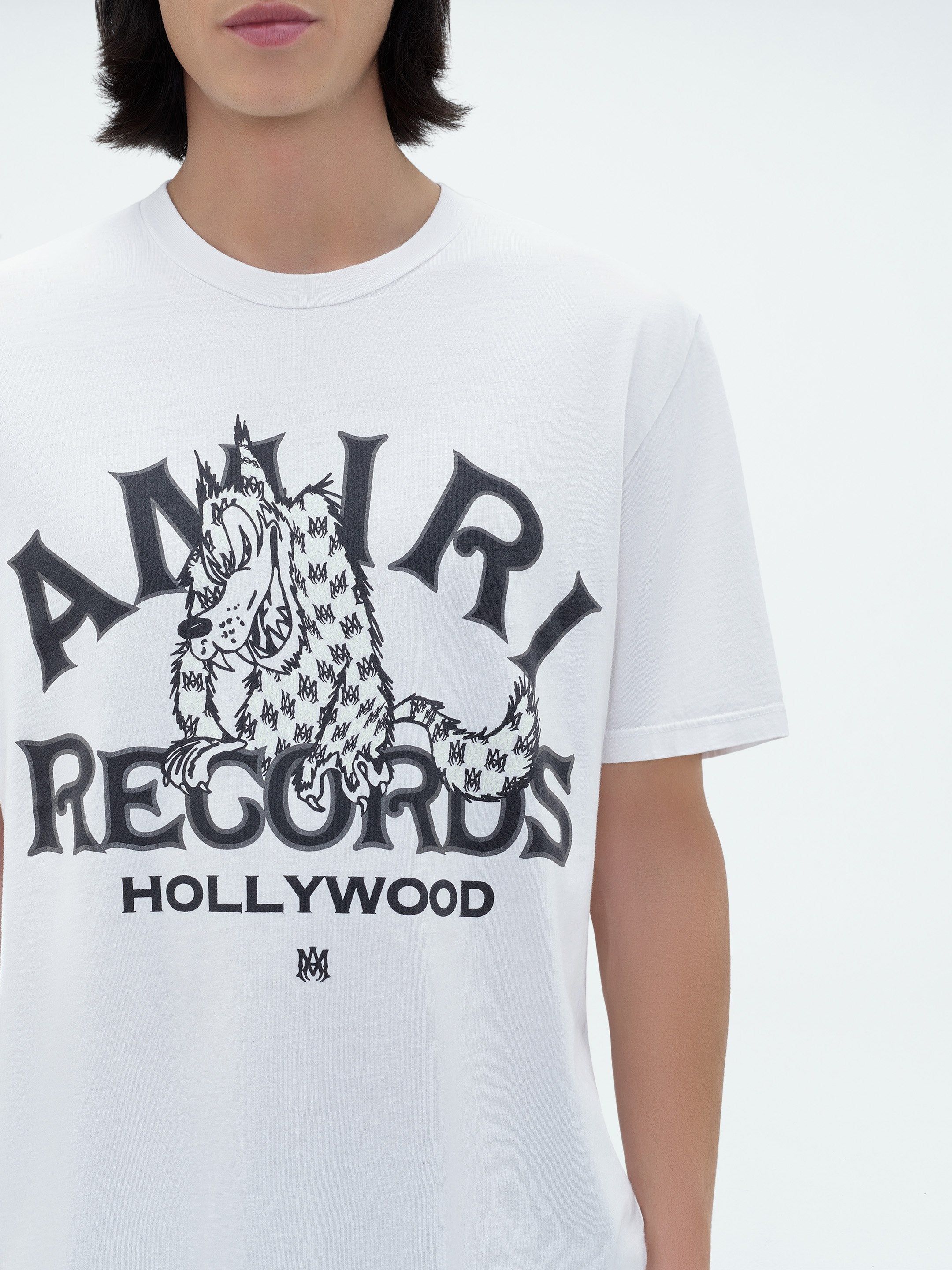 AMIRI RECORDS WOLF TEE - WHITE sold by AMIRI product image thumbnail 5