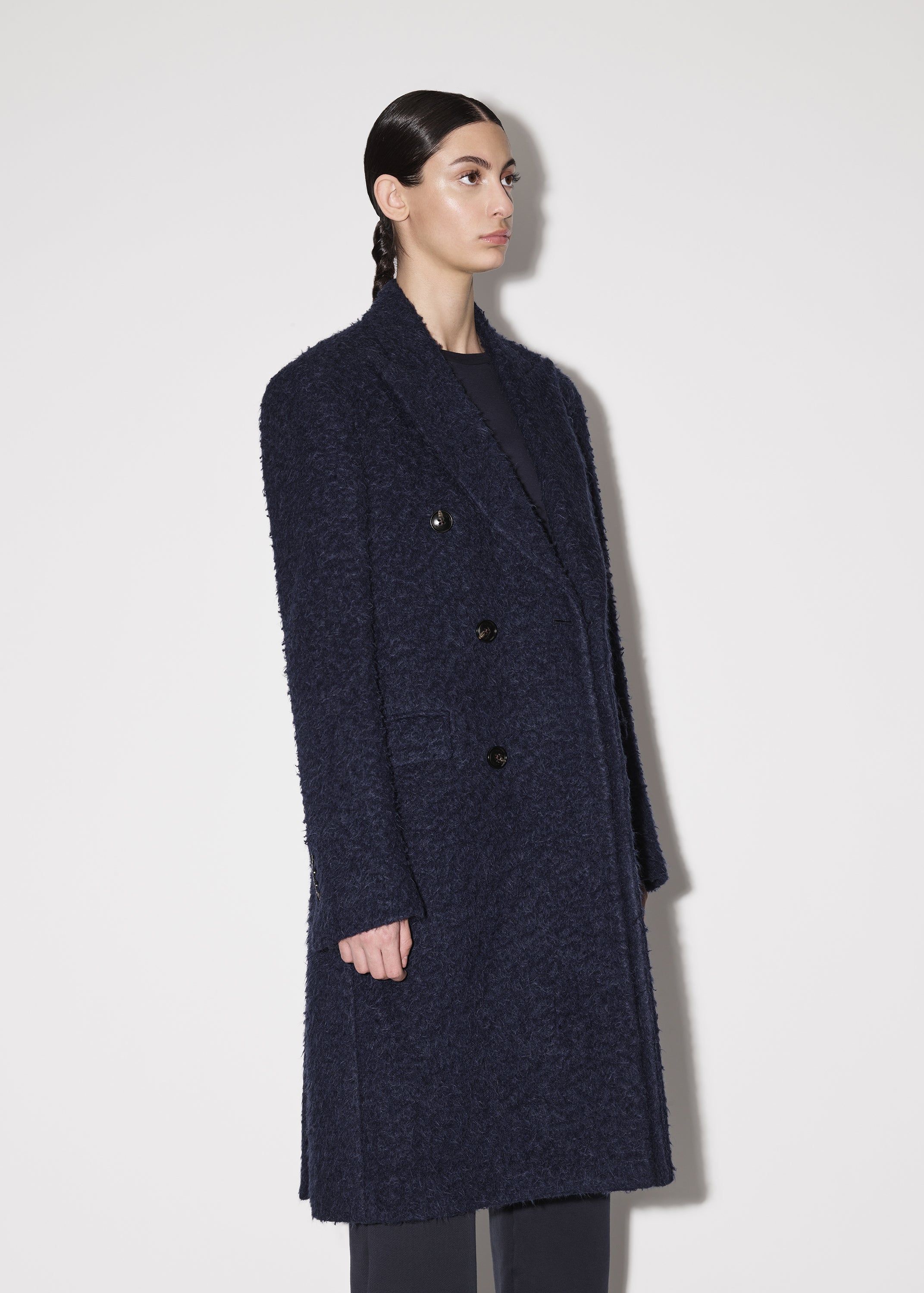 WOMEN - SINGLE BREASTED COAT - NAVY sold by AMIRI product image thumbnail 4