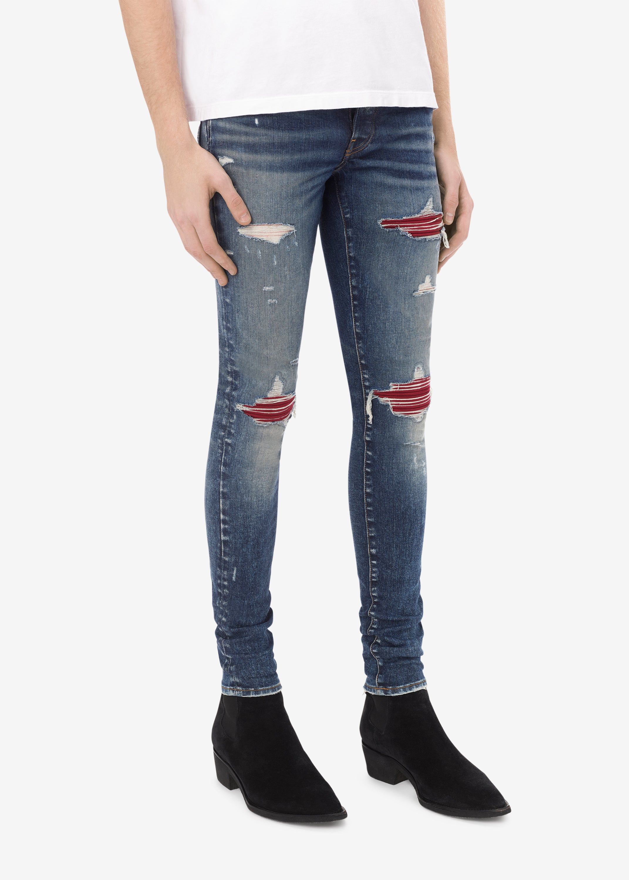 MX1 Ultra Suede Repair Jean - Classic Deep Indigo sold by AMIRI product image thumbnail 3
