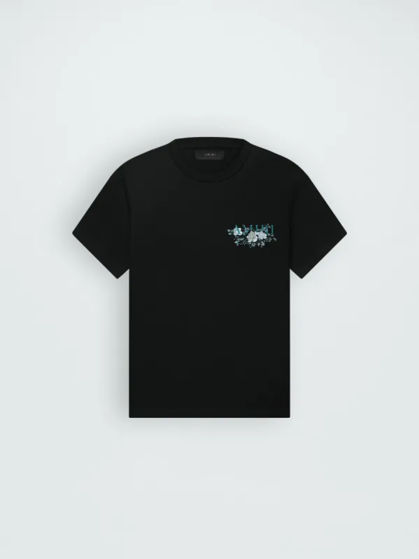 FLORAL AMIRI LOGO TEE - BLACK sold by AMIRI