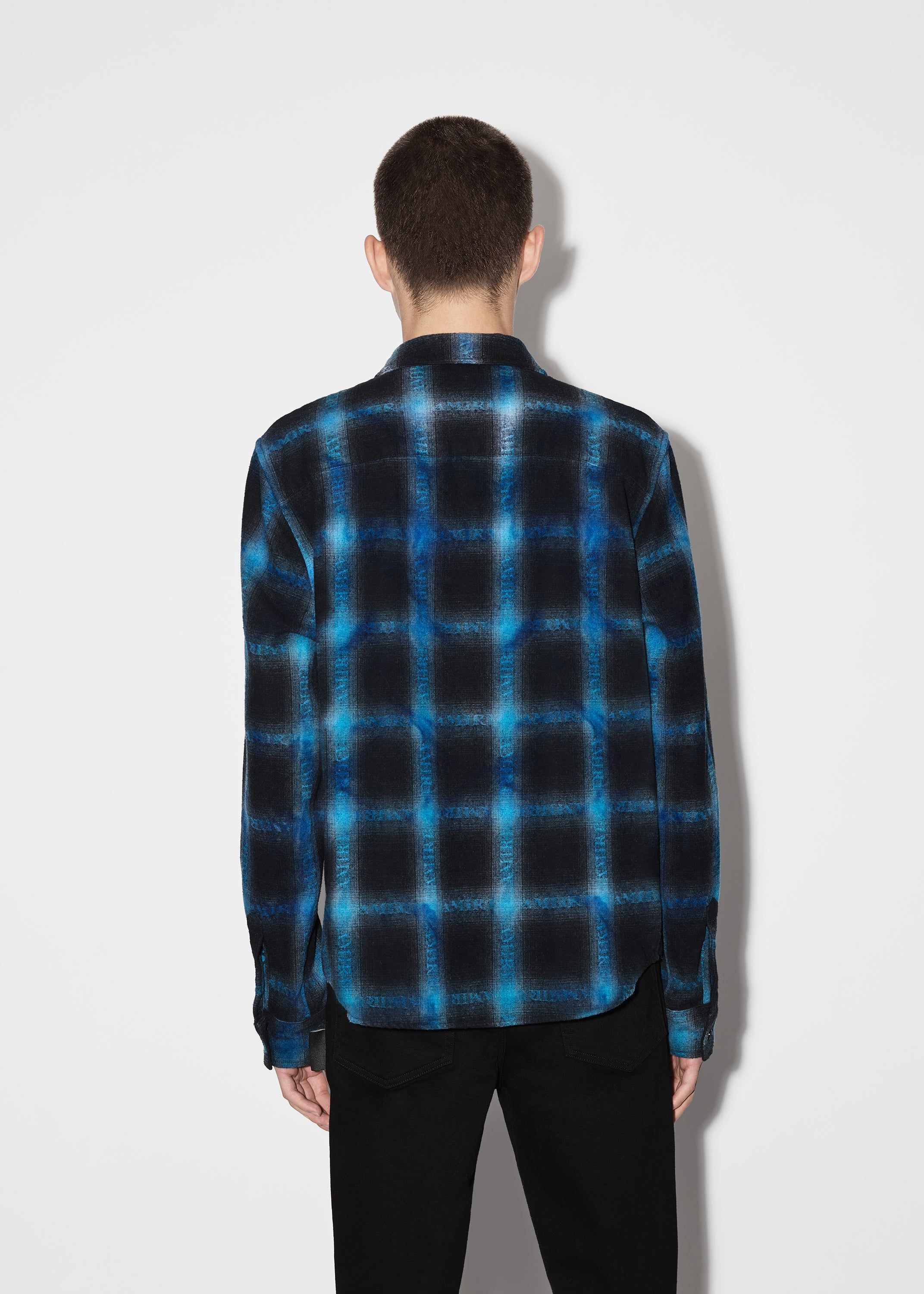 PLAID SHIRT - BLUE sold by AMIRI product image thumbnail 4