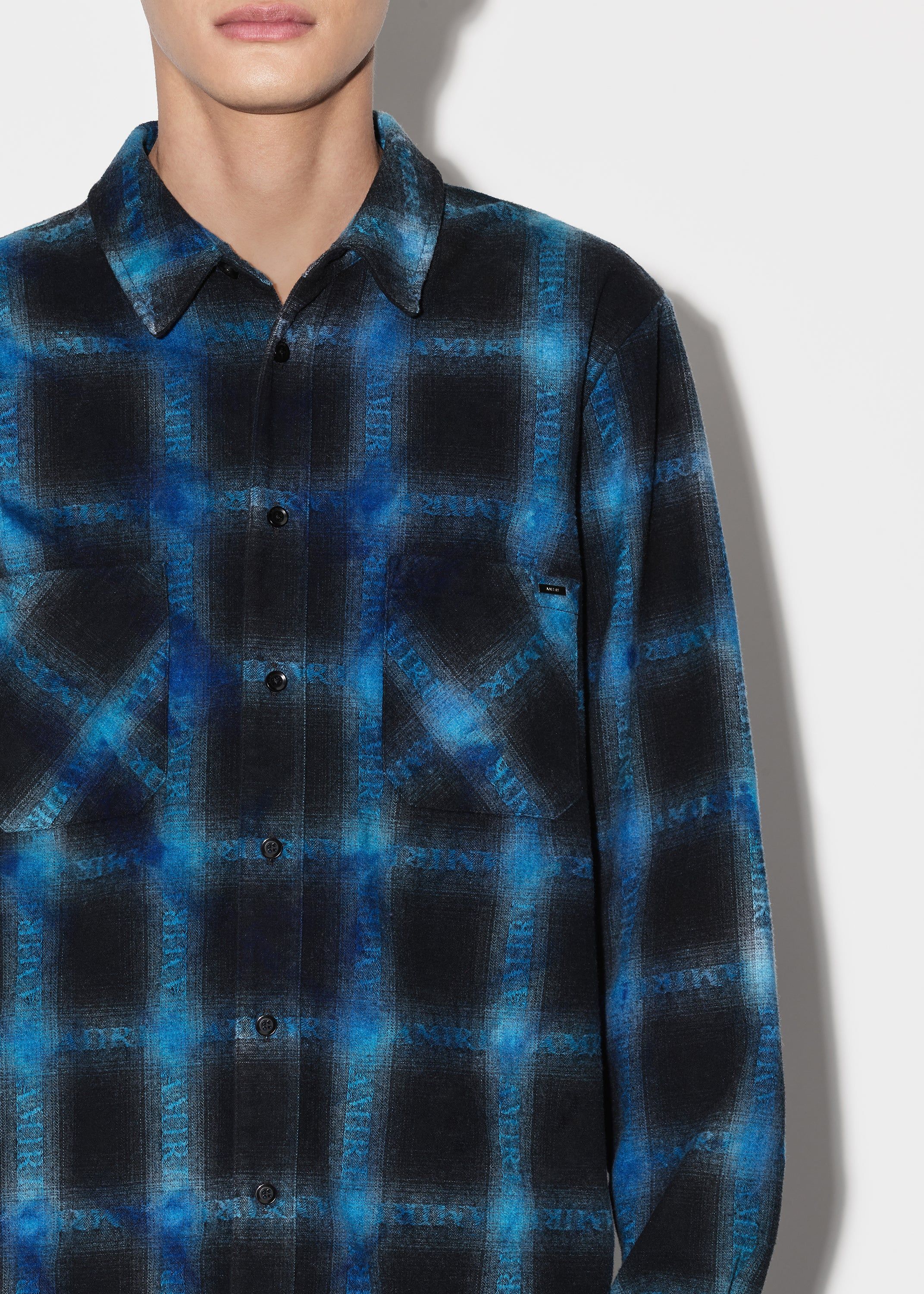 PLAID SHIRT - BLUE sold by AMIRI product image thumbnail 5