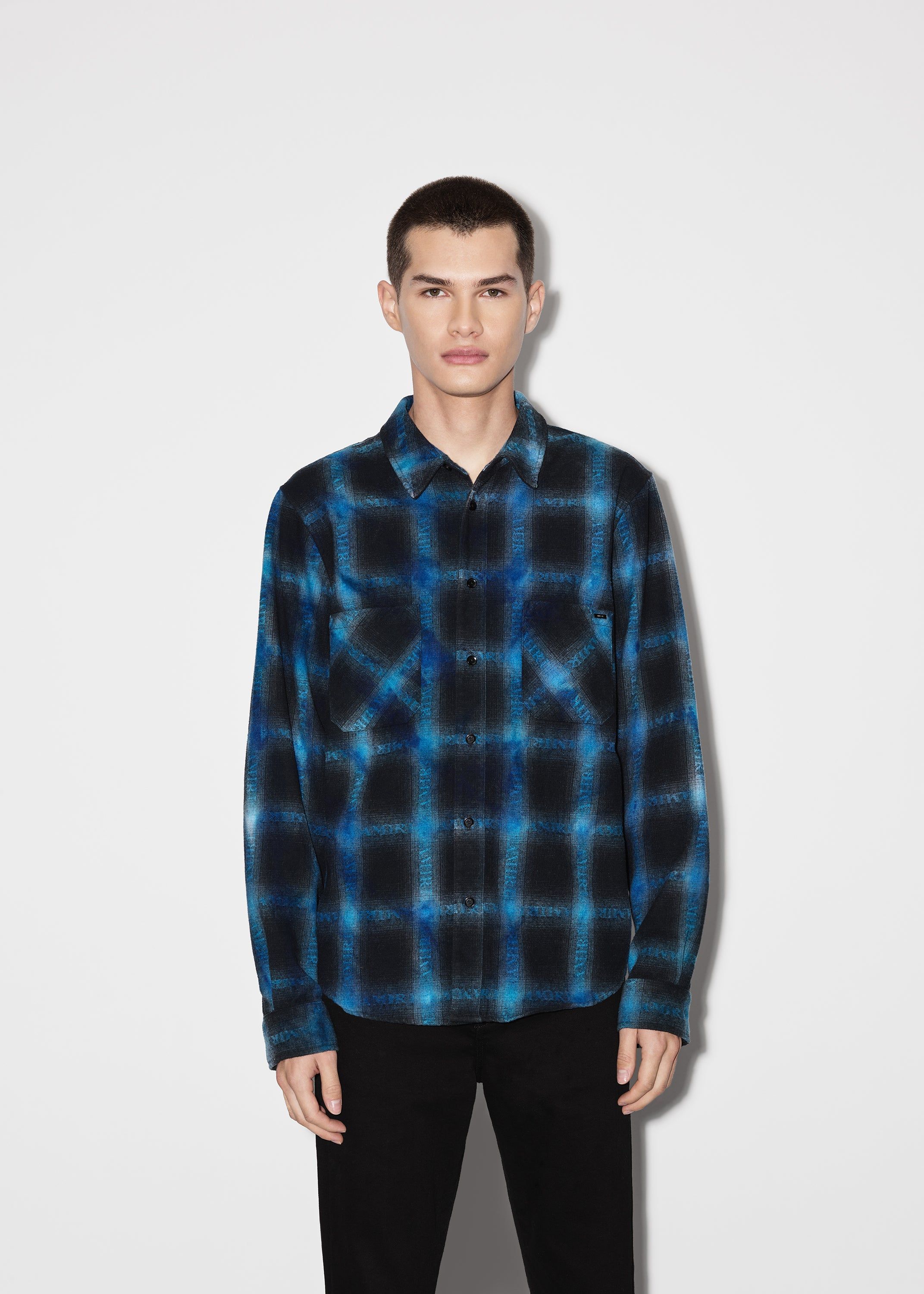 PLAID SHIRT - BLUE sold by AMIRI product image thumbnail 2
