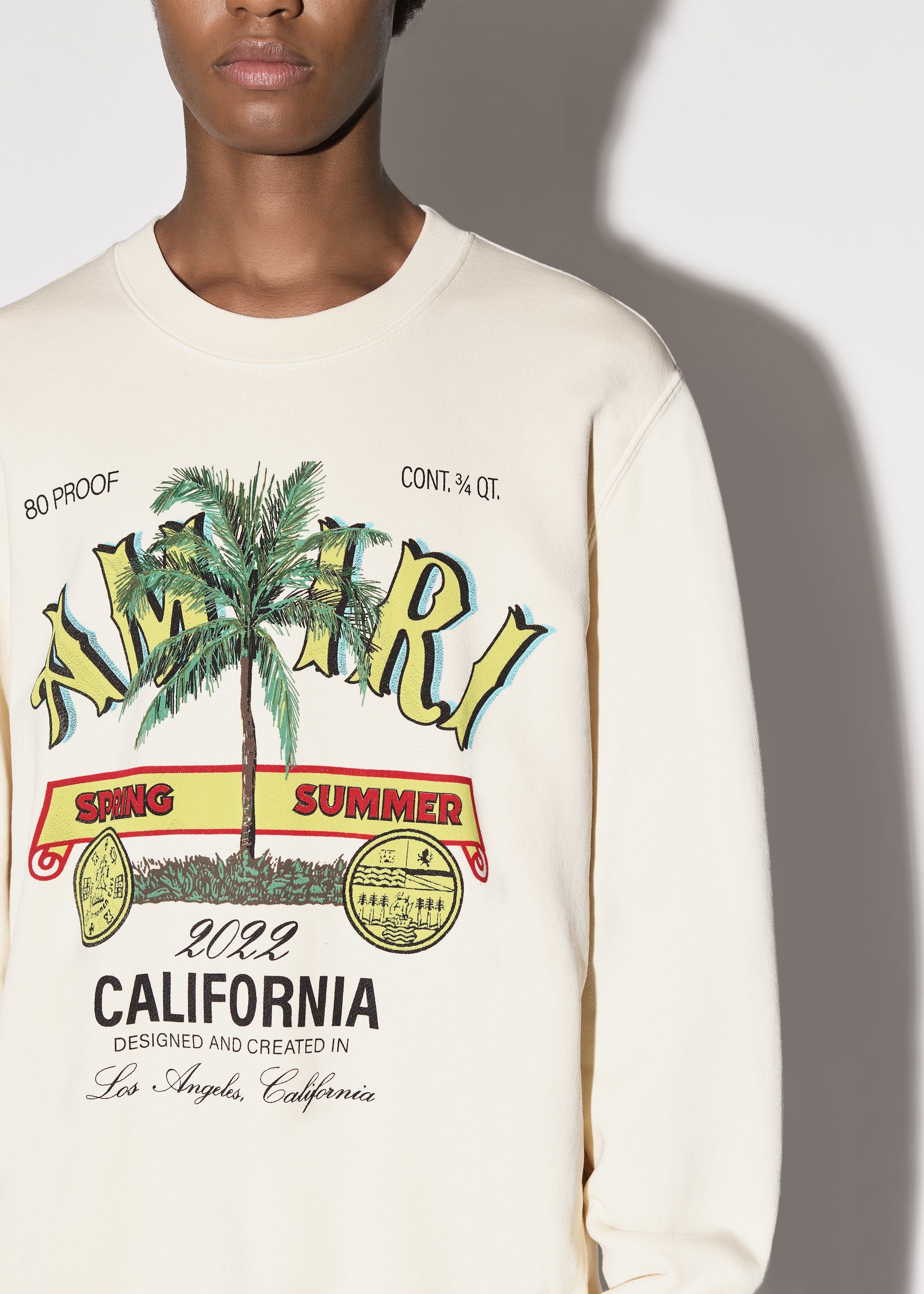 AMIRI RUM LABEL CREW - ALMOND sold by AMIRI product image thumbnail 5