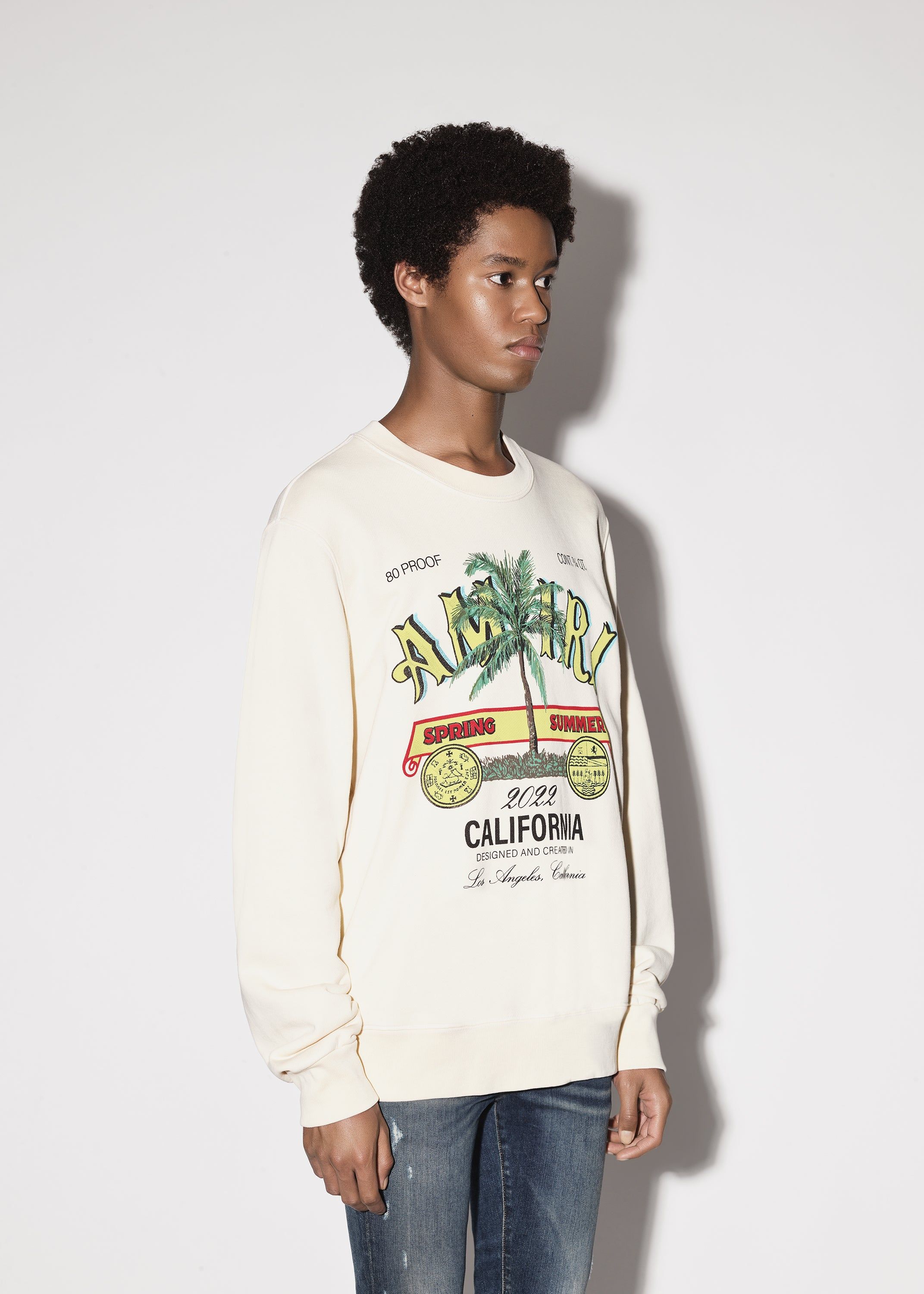 AMIRI RUM LABEL CREW - ALMOND sold by AMIRI product image thumbnail 3