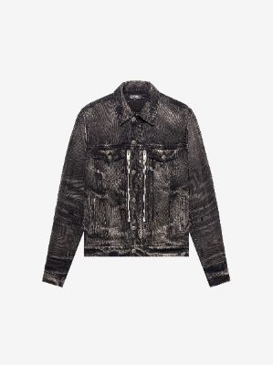 Bandana MX2 Trucker Jacket - Aged Black sold by AMIRI