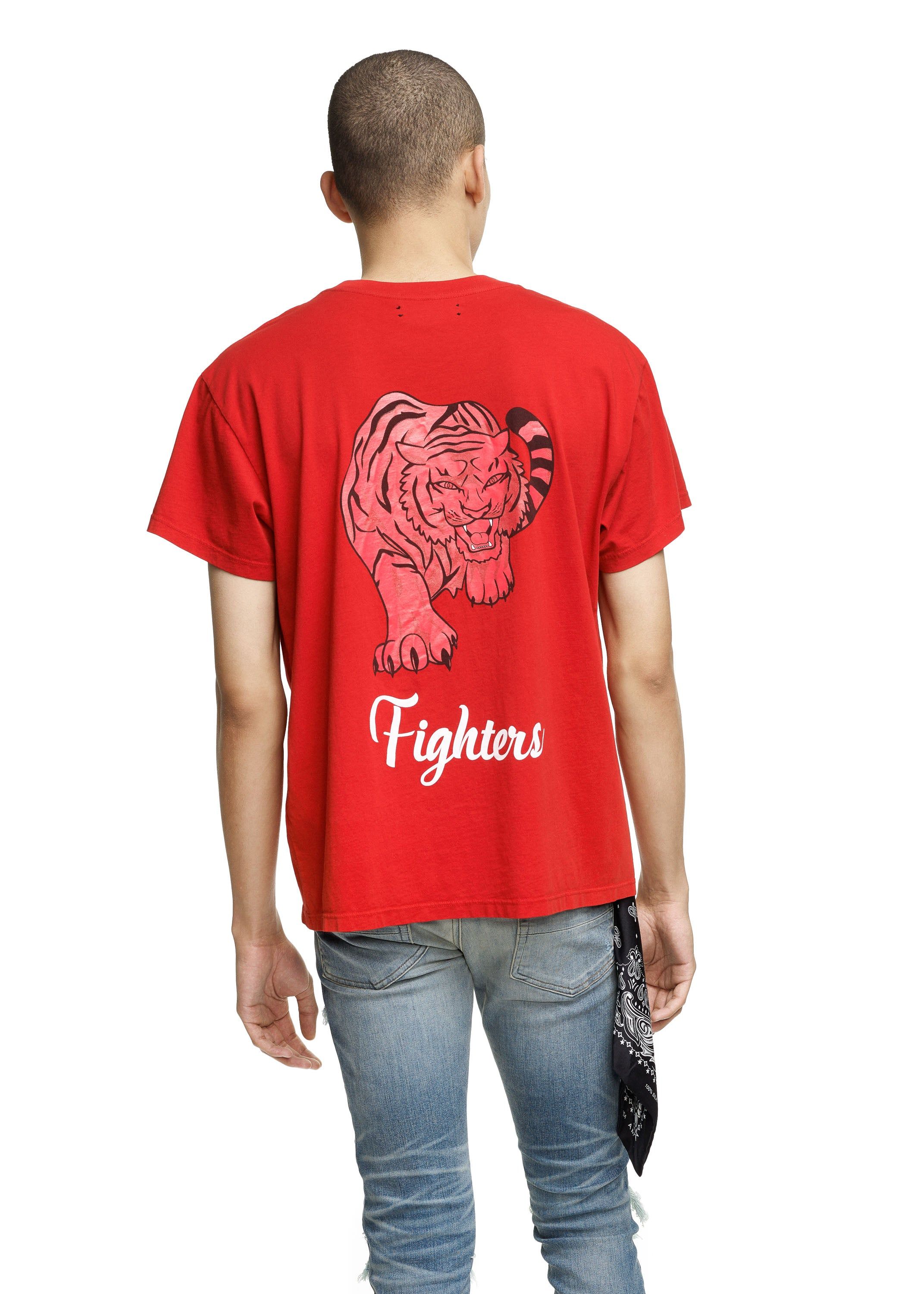Fighters Tee Red/White sold by AMIRI product image thumbnail 4