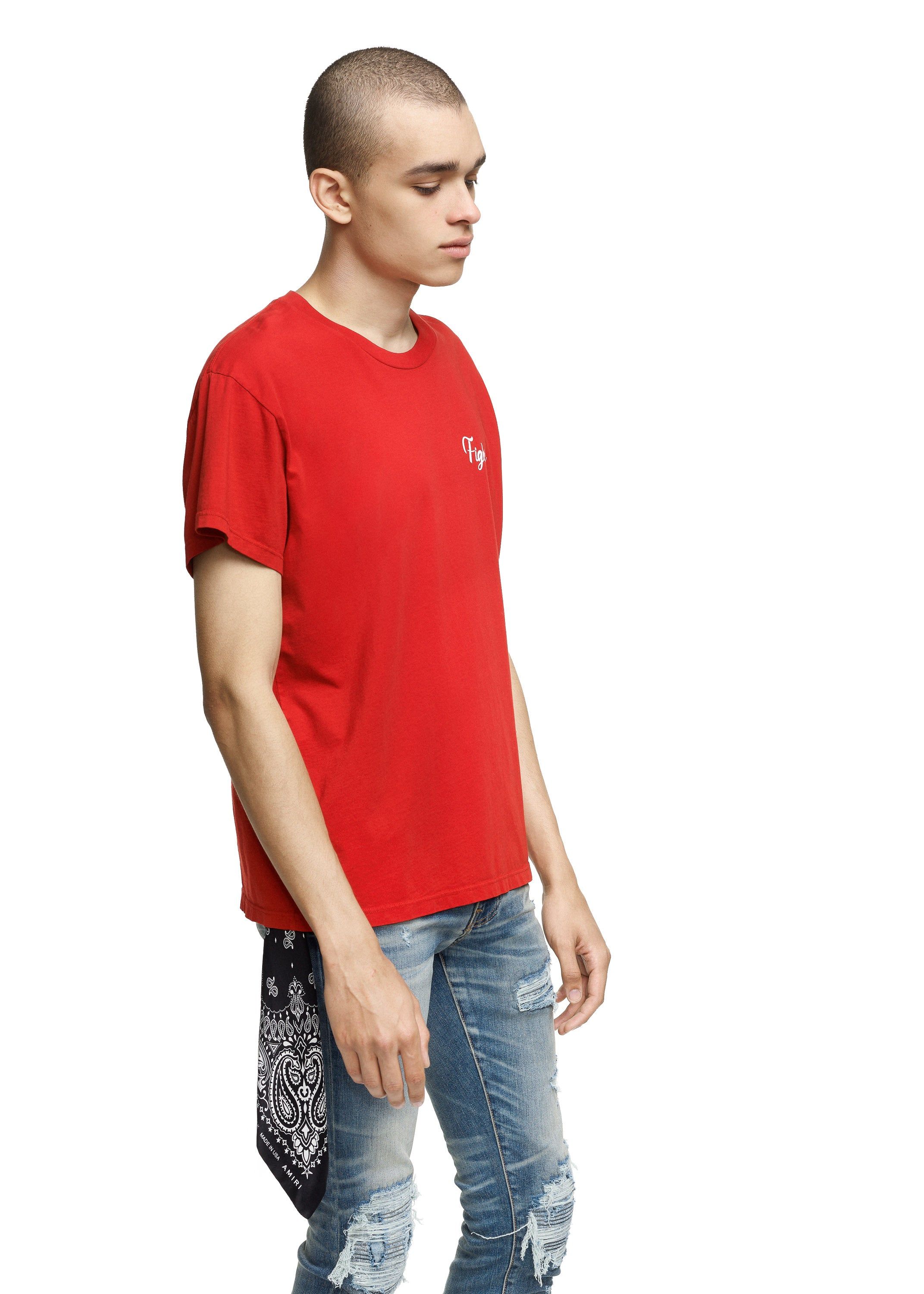 Fighters Tee Red/White sold by AMIRI product image thumbnail 3