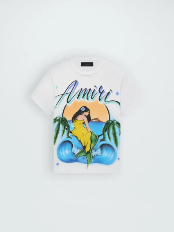 OVERSIZED AMIRI MERMAID TEE - WHITE sold by AMIRI