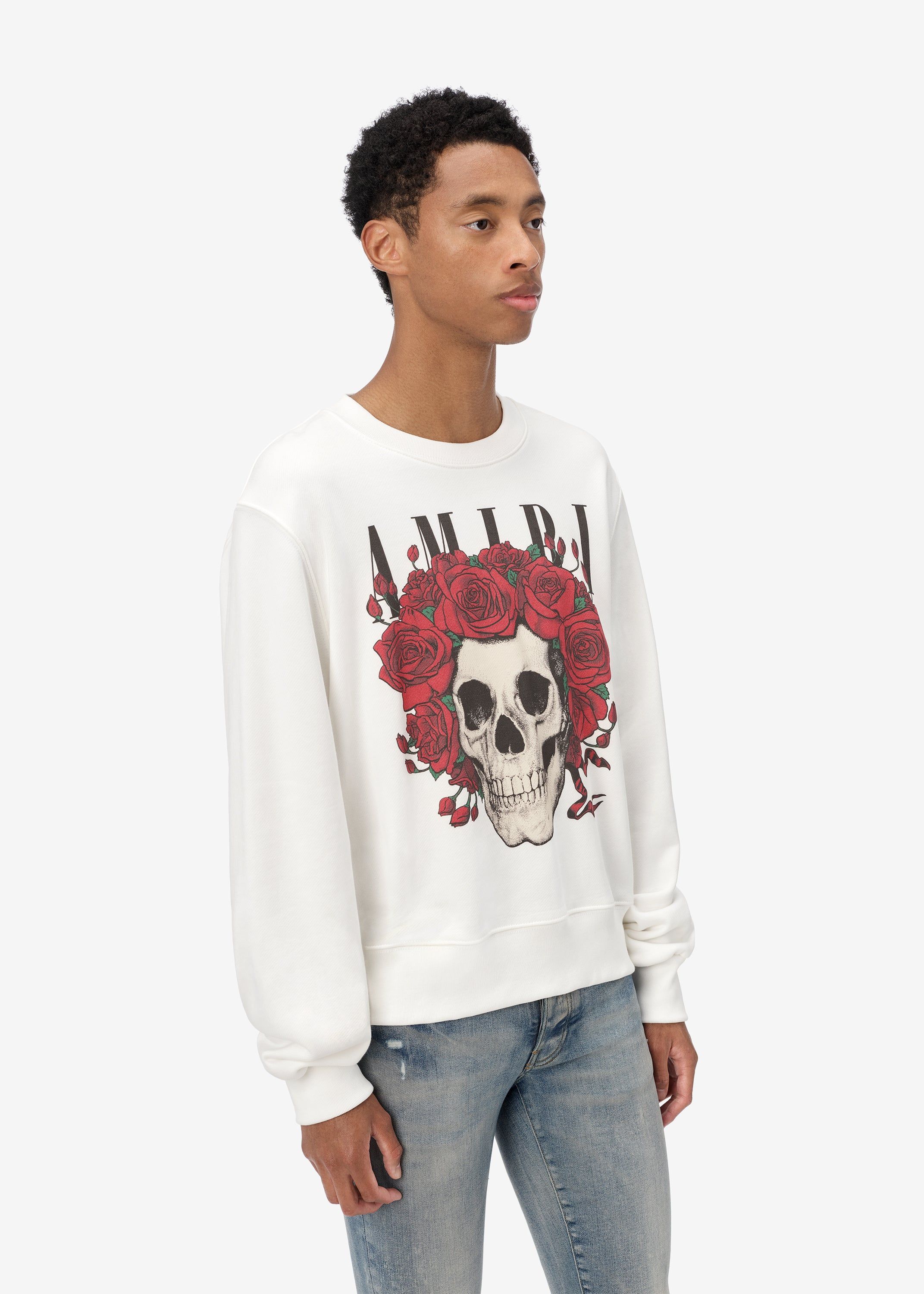 GRATEFUL DEAD SKULL CREW - White sold by AMIRI product image thumbnail 3