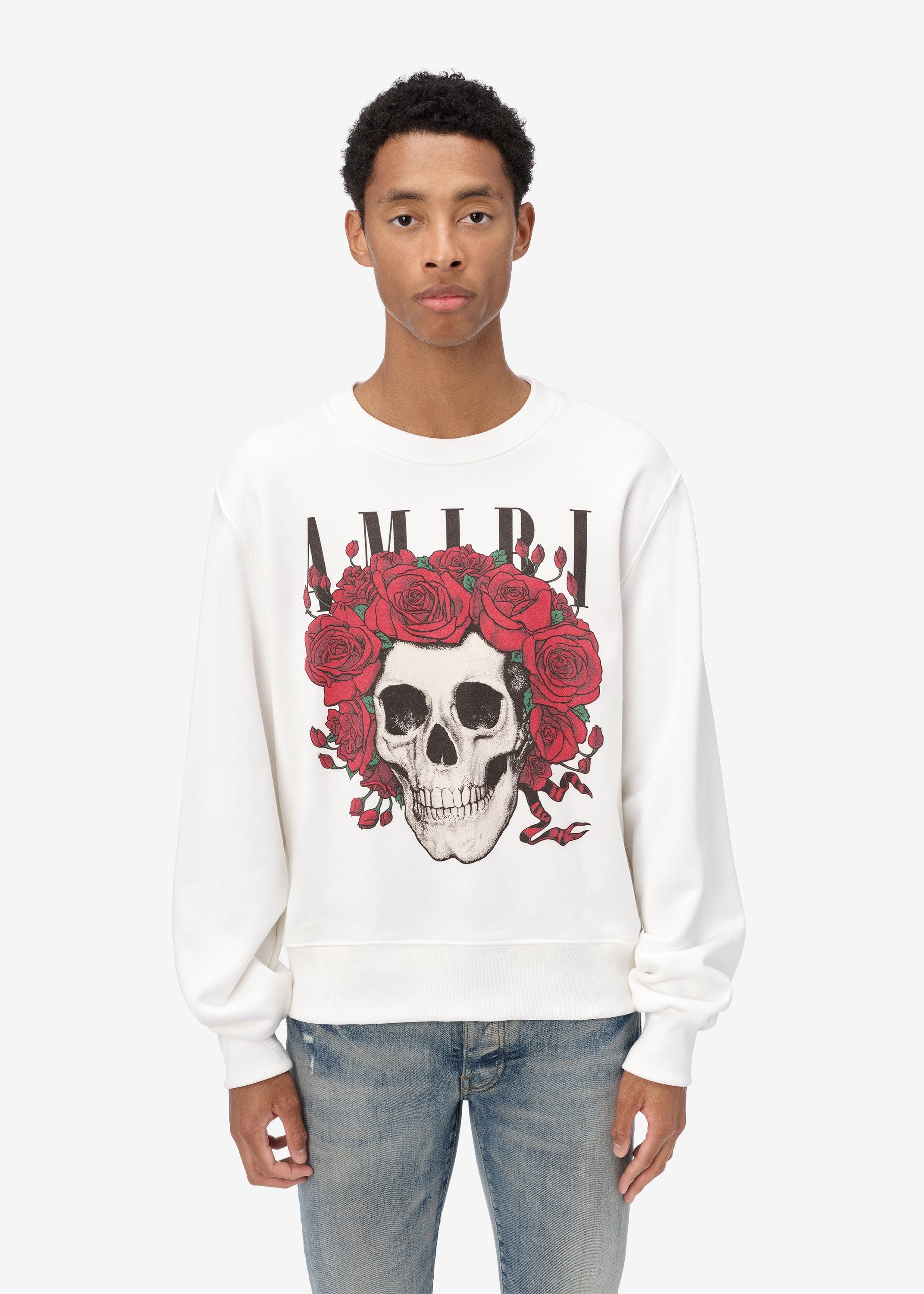GRATEFUL DEAD SKULL CREW - White sold by AMIRI product image thumbnail 2