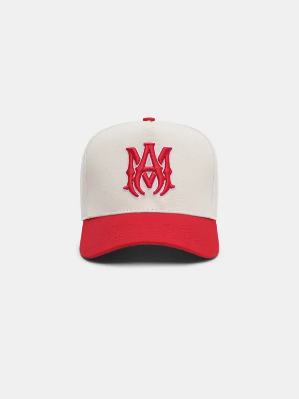 MA CANVAS HAT - Alabaster Red sold by AMIRI