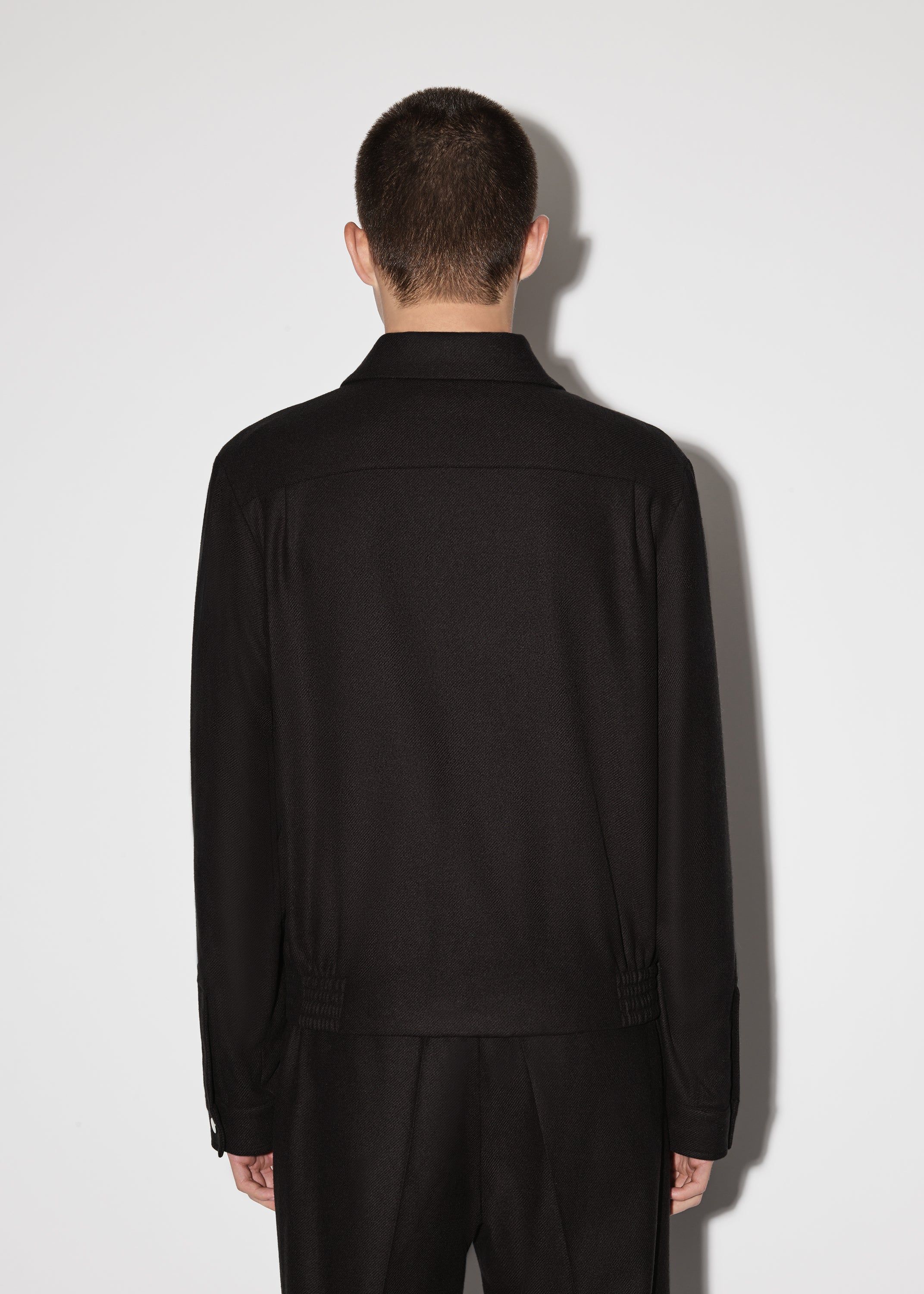 WOOL FLANNEL BLOUSON - BLACK sold by AMIRI product image thumbnail 4