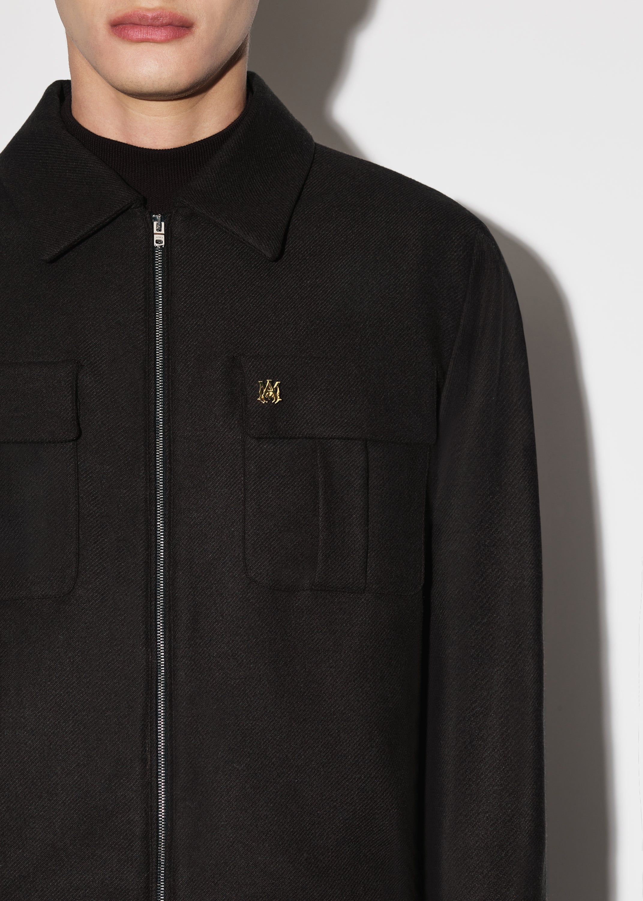 WOOL FLANNEL BLOUSON - BLACK sold by AMIRI product image thumbnail 5