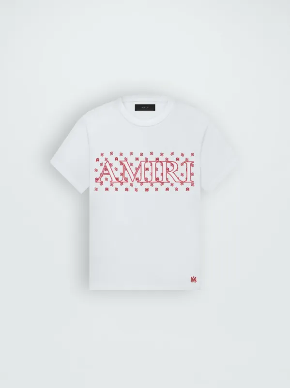 M.A. PAISLEY TEE - WHITE made by AMIRI
