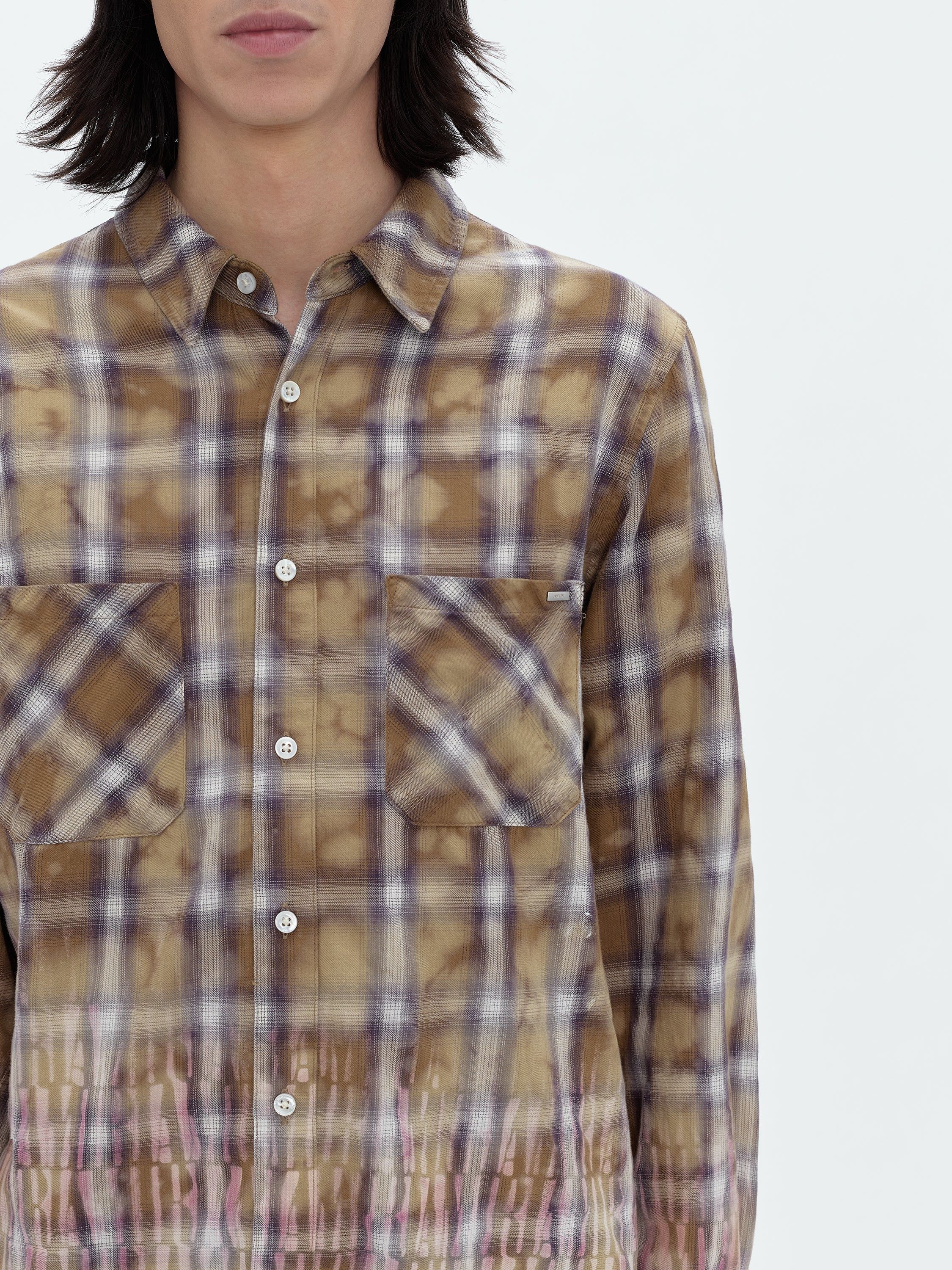 BLEACH AMIRI LOGO FLANNEL - BROWN sold by AMIRI product image thumbnail 5