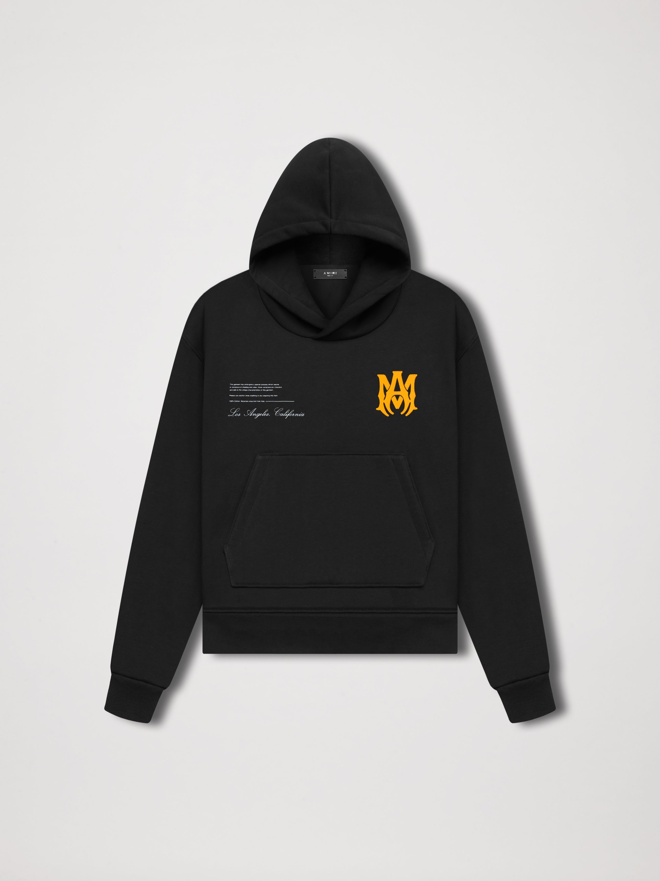MILITARY SPECS STENCIL HOODIE - BLACK sold by AMIRI