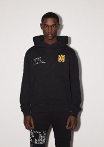 MILITARY SPECS STENCIL HOODIE - BLACK sold by AMIRI