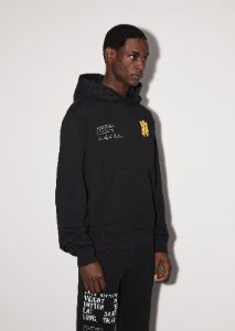 MILITARY SPECS STENCIL HOODIE - BLACK sold by AMIRI
