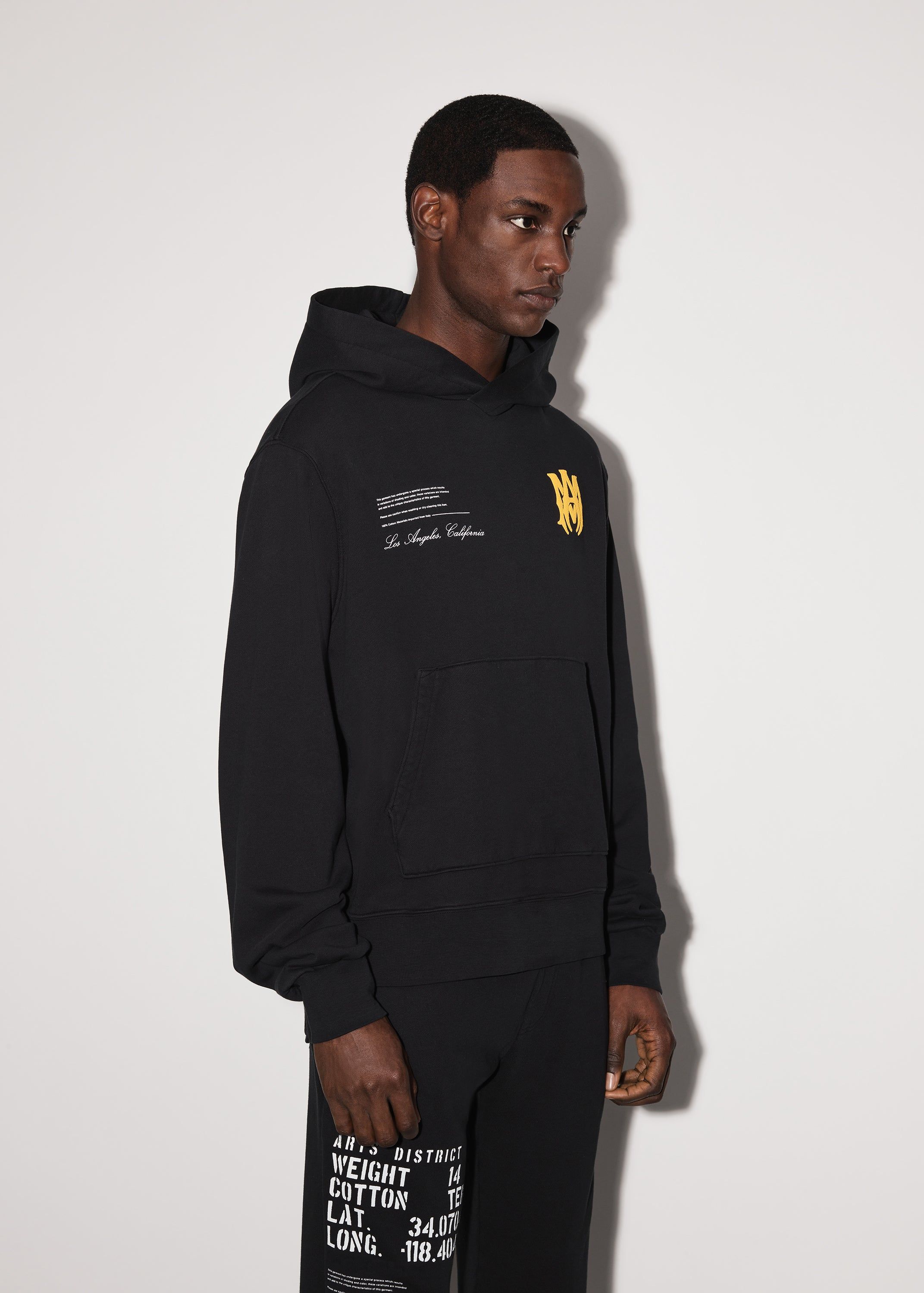 MILITARY SPECS STENCIL HOODIE - BLACK sold by AMIRI product image thumbnail 3