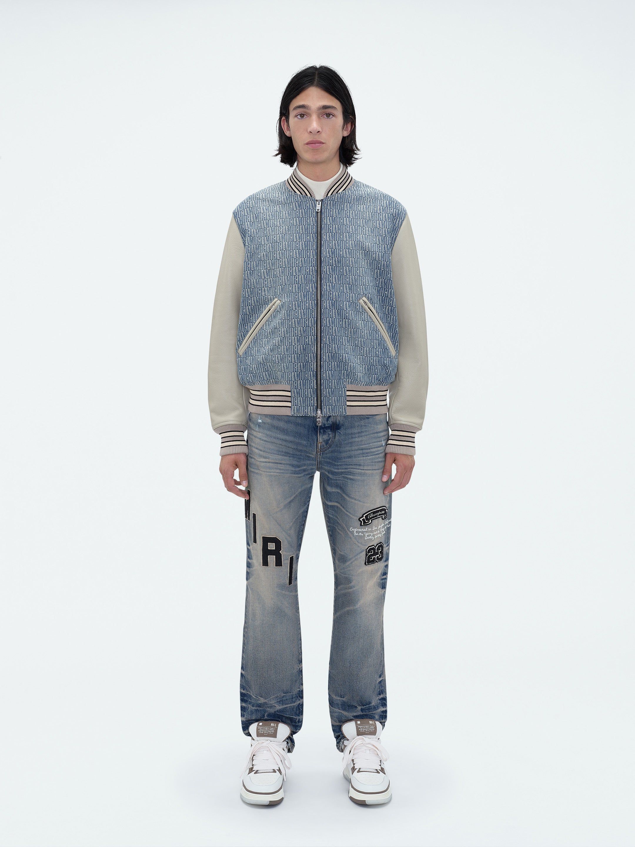 AMIRI JACQUARD VARSITY JACKET - VINTAGE INDIGO sold by AMIRI product image thumbnail 2