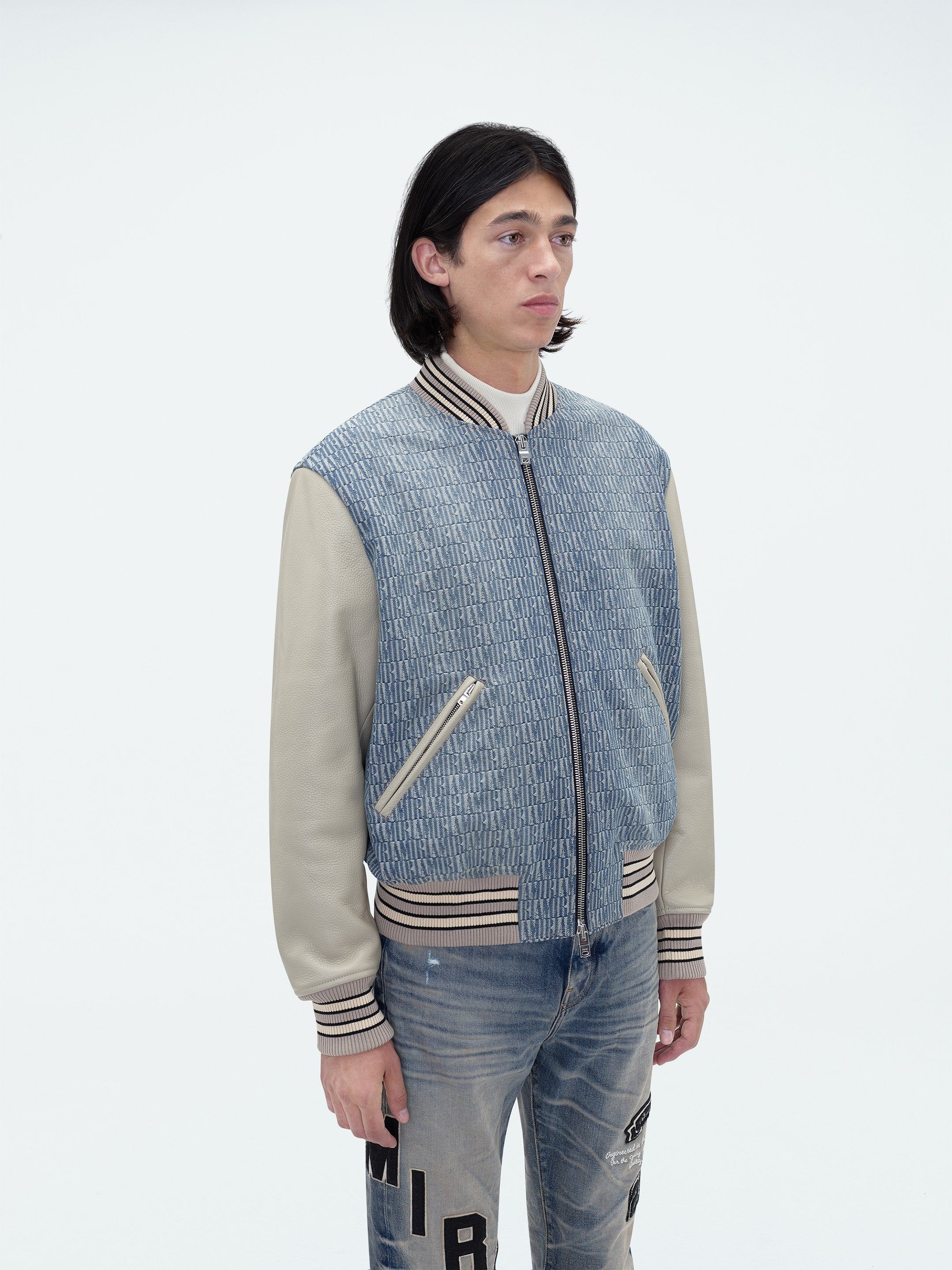 AMIRI JACQUARD VARSITY JACKET - VINTAGE INDIGO sold by AMIRI product image thumbnail 3