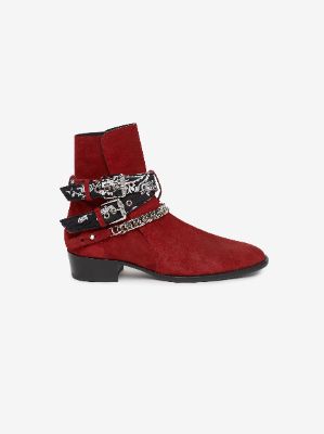 BANDANA BUCKLE BOOT - MERLOT sold by AMIRI