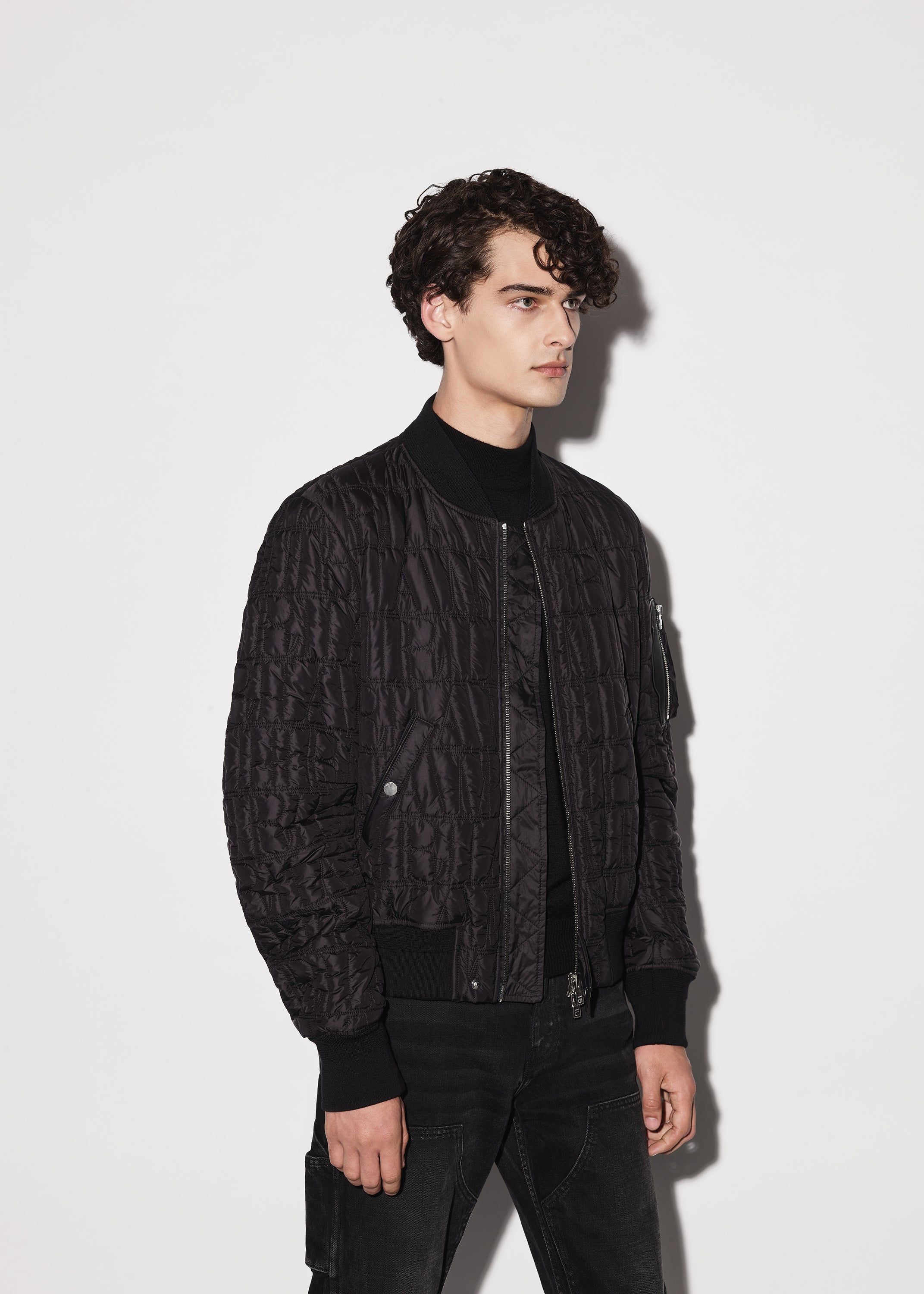 QUILTED AMIRI LOGO BOMBER - BLACK sold by AMIRI product image thumbnail 5