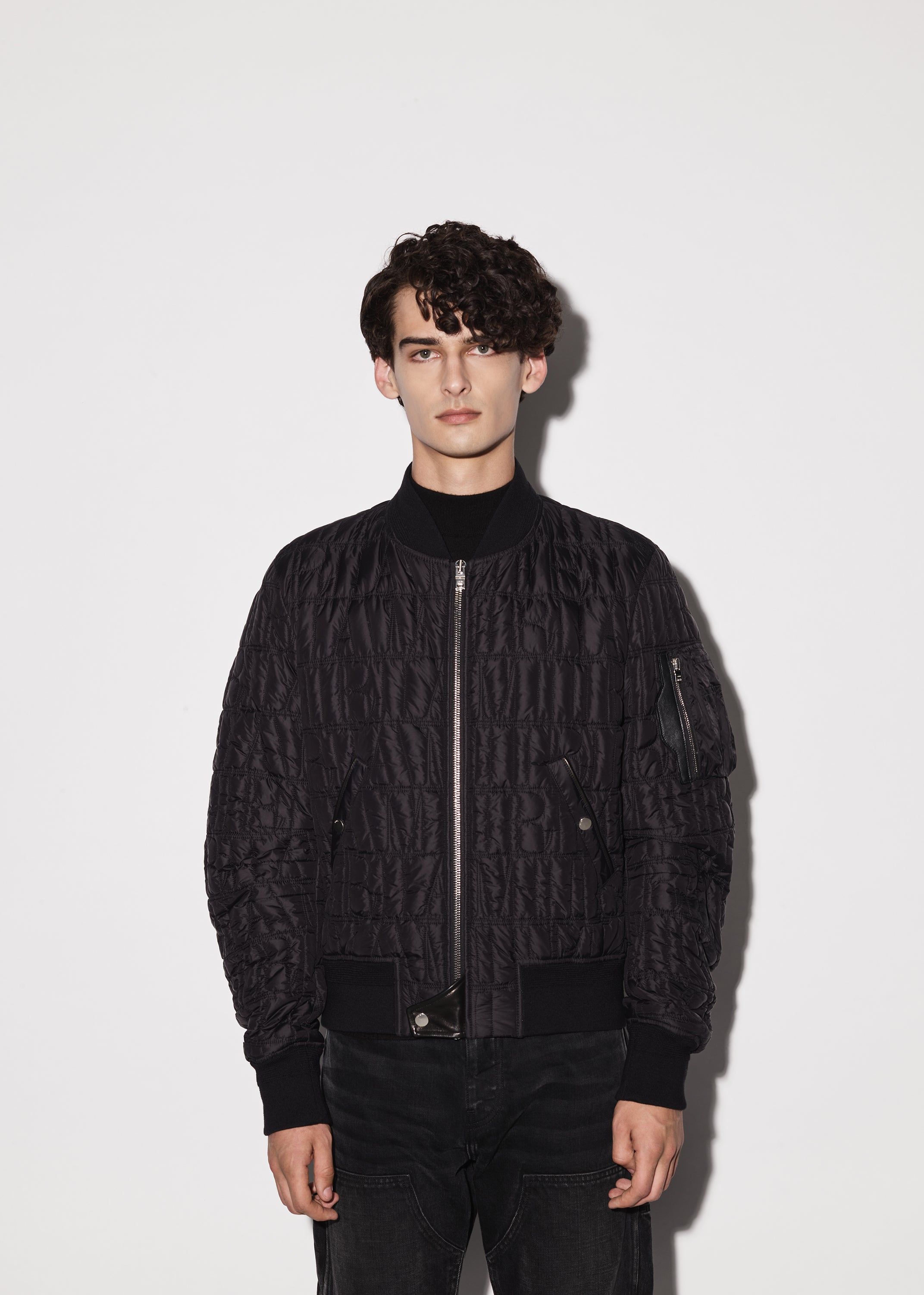 QUILTED AMIRI LOGO BOMBER - BLACK sold by AMIRI product image thumbnail 2