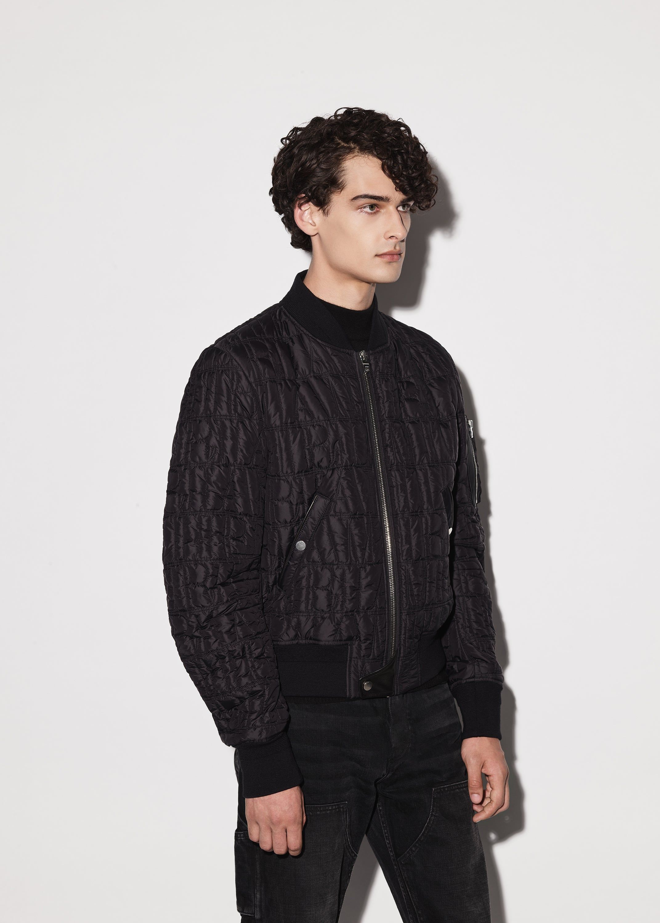 QUILTED AMIRI LOGO BOMBER - BLACK sold by AMIRI product image thumbnail 4