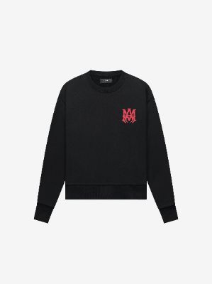 M.A. CREW - BLACK / RED made by AMIRI
