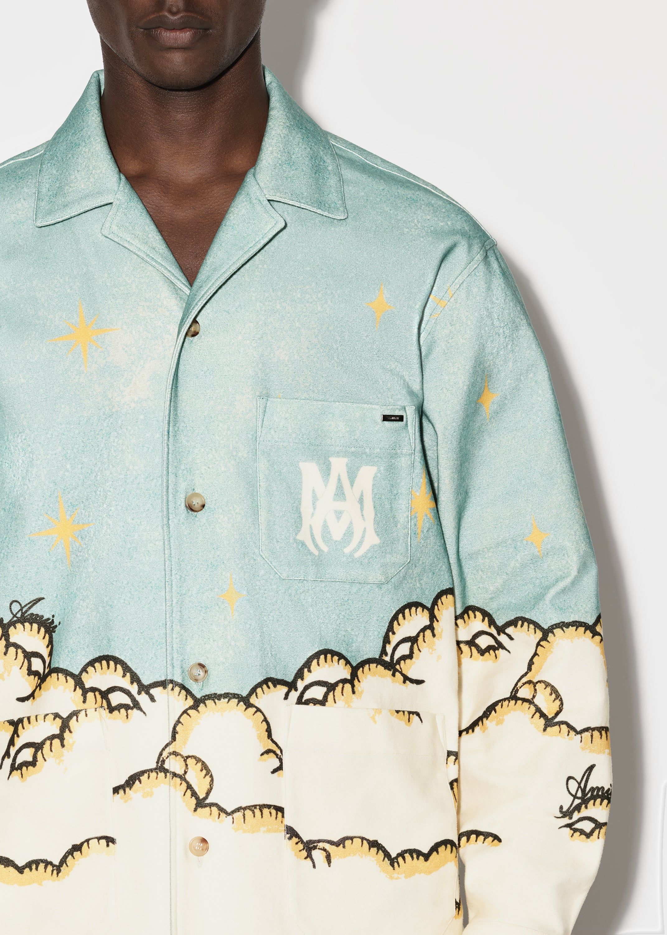 SUNSCAPE LONG SLEEVE PJ SHIRT - MULTI sold by AMIRI product image thumbnail 5