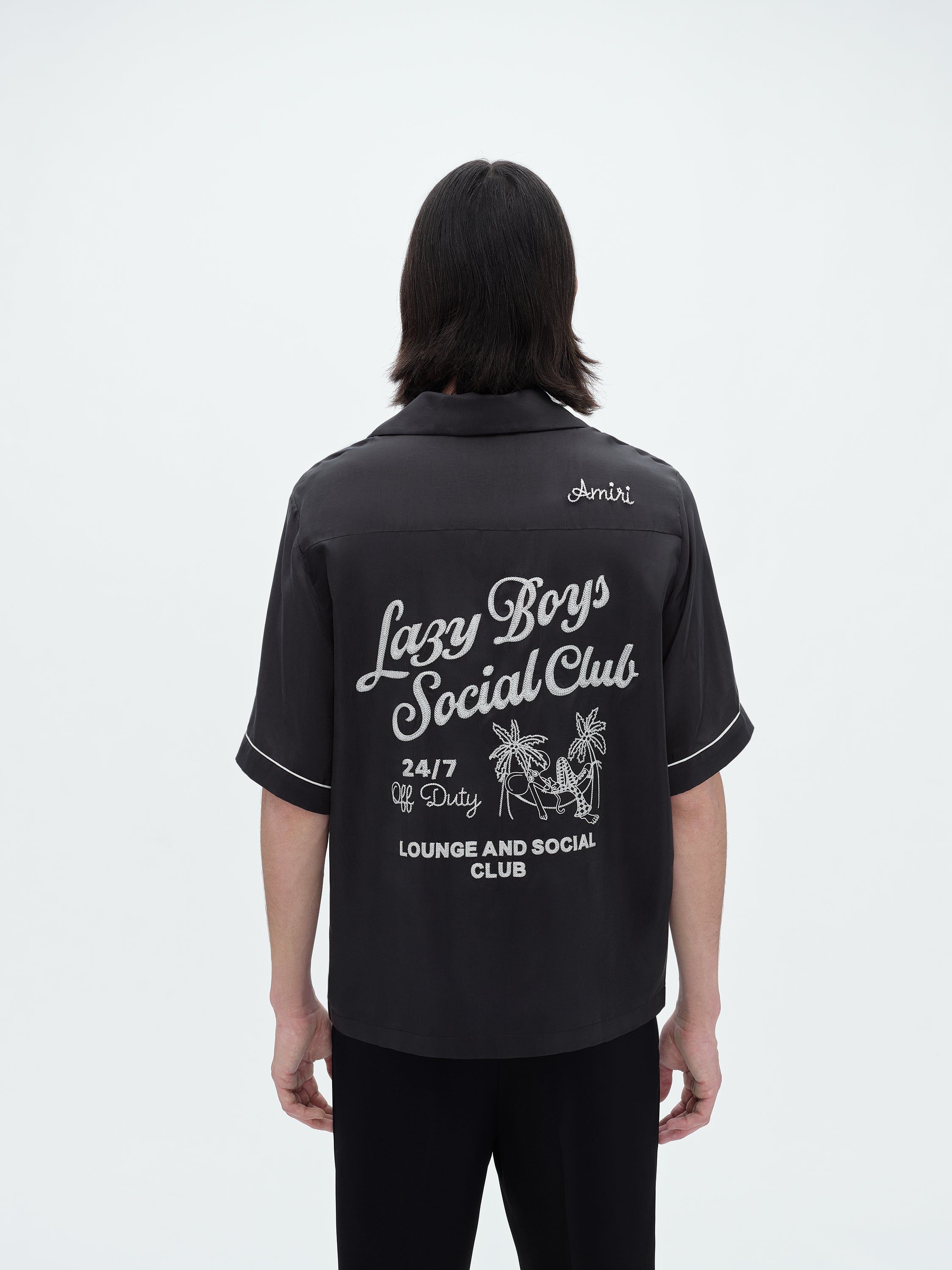 AMIRI HOTEL BOWLING SHIRT - BLACK sold by AMIRI product image thumbnail 4