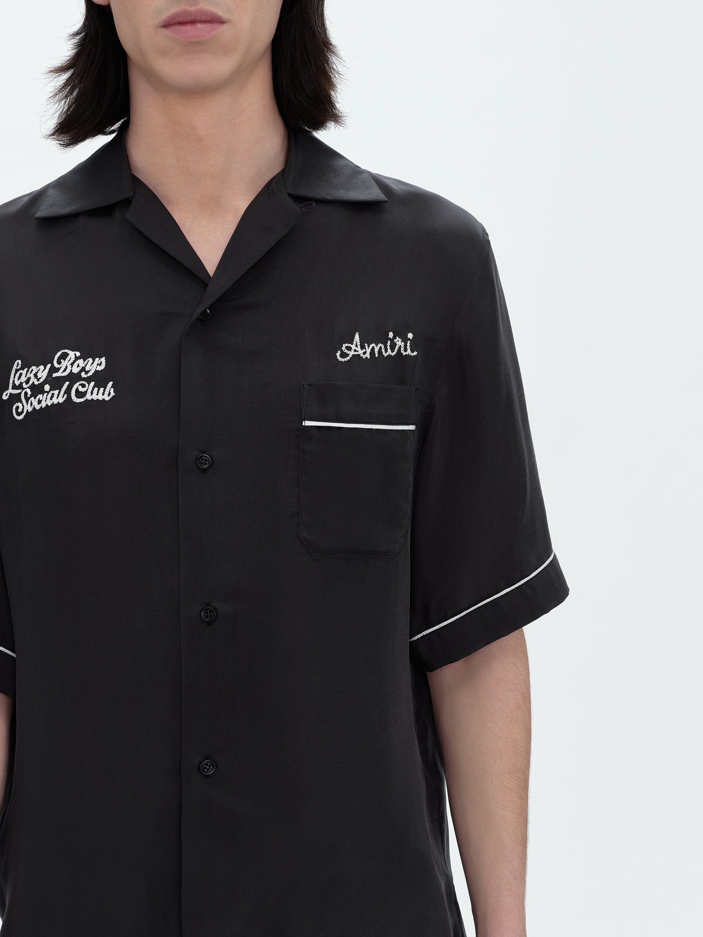 AMIRI HOTEL BOWLING SHIRT - BLACK sold by AMIRI product image thumbnail 5