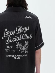 AMIRI HOTEL BOWLING SHIRT - BLACK sold by AMIRI